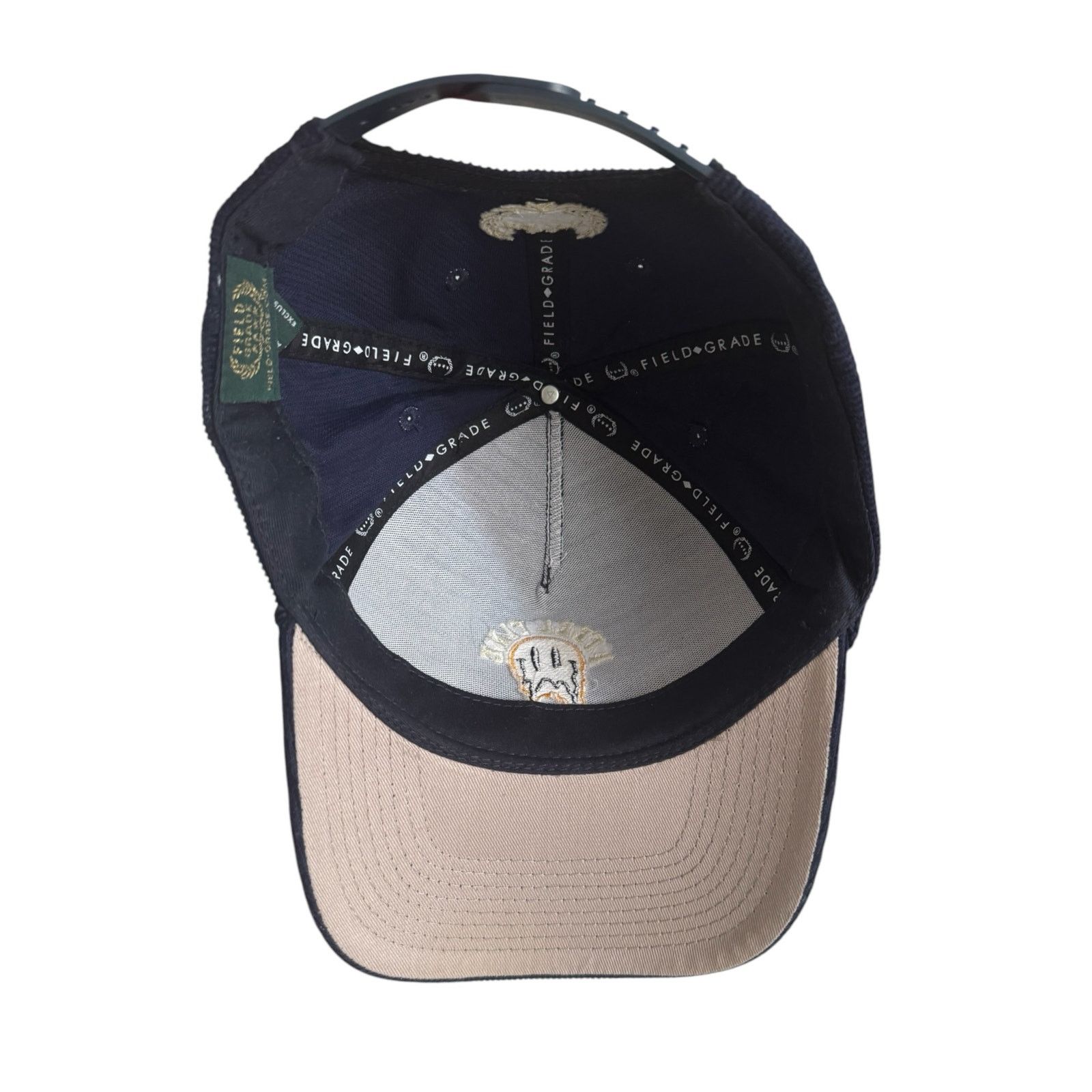The Unbranded Brand Field Grade Navy Corduroy Trucker Hat Cap Smiley SnapBack Size ONE SIZE - 5 Thumbnail