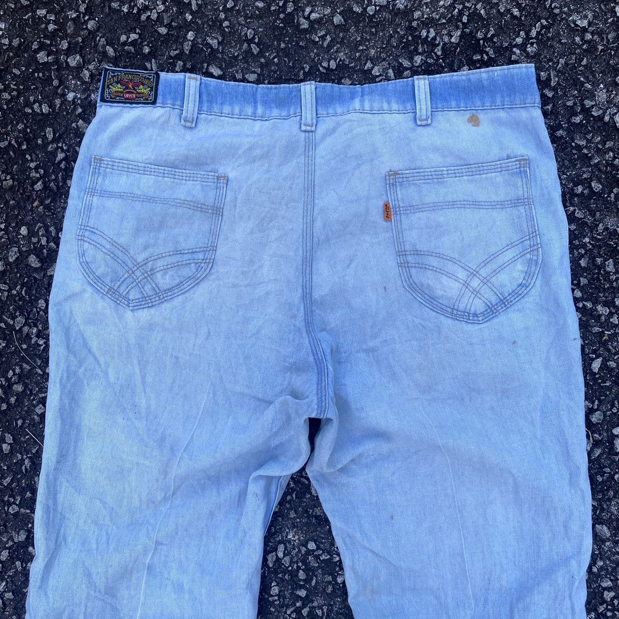 Levi's × Vintage Vintage Levis San Francisco Orange Tag Flare Denim Jeans Size US 34 / EU 50 - 11 Thumbnail