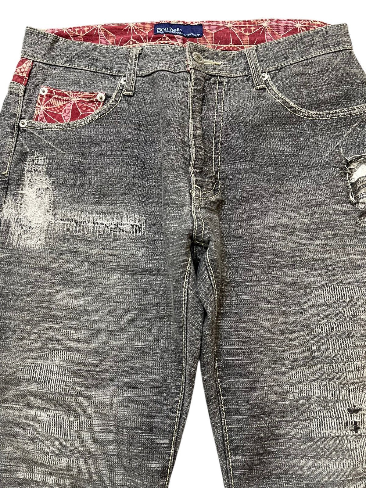 Kapital Vintage Japanese Brand Faded Wash Style Loose Jeans Size US 30 / EU 46 - 3 Thumbnail
