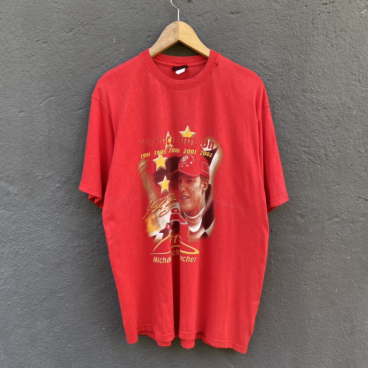 Formula 1 Vintage Faded Y2K Michael Schumacher World Champion ERD TEE Size US L / EU 52-54 / 3 - 1 Thumbnail