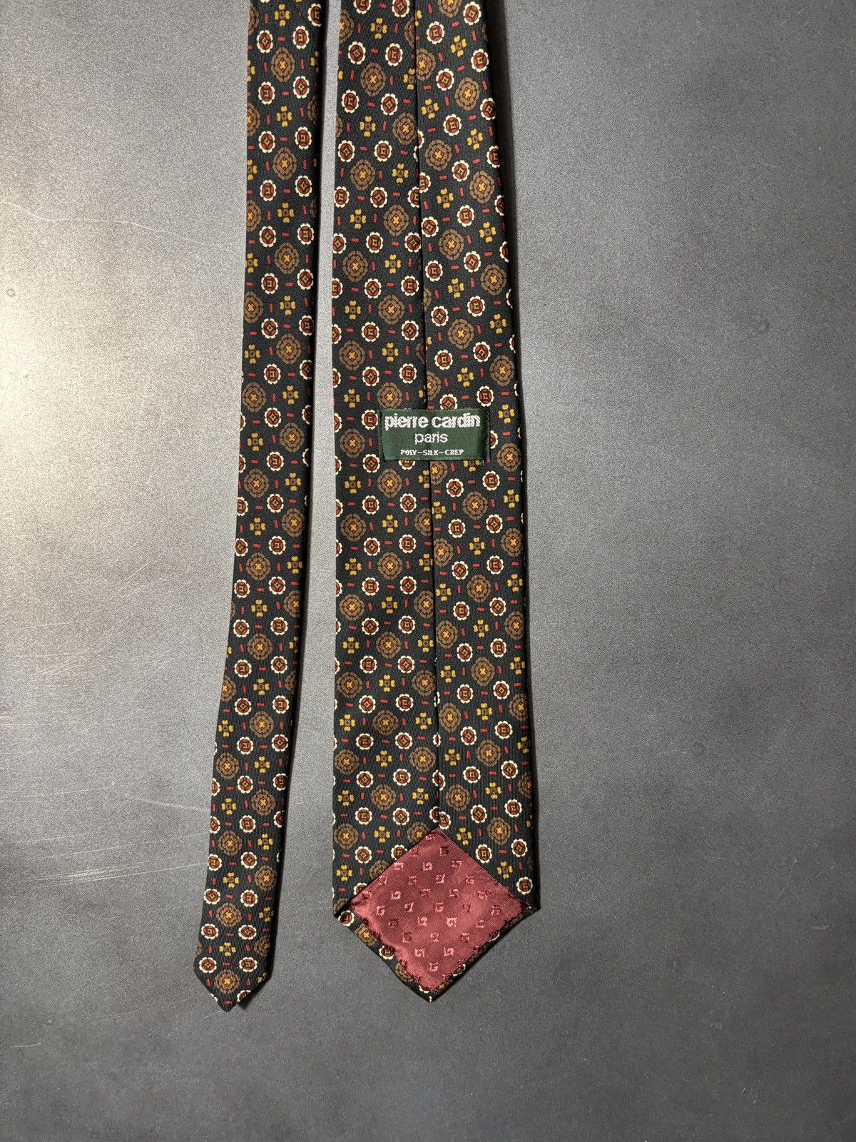 Pierre Cardin 1970s Pierre Cardin Tie Vintage Silk Necktie Pattern Paris Size ONE SIZE - 5 Thumbnail