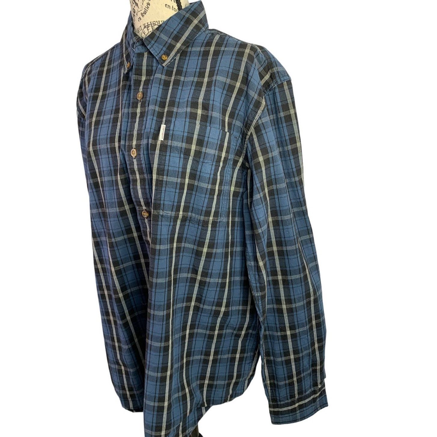 Carhartt Carhartt Casual Shirt 100% Cotton Relaxed Fit Mens Large Size US L / EU 52-54 / 3 - 3 Thumbnail