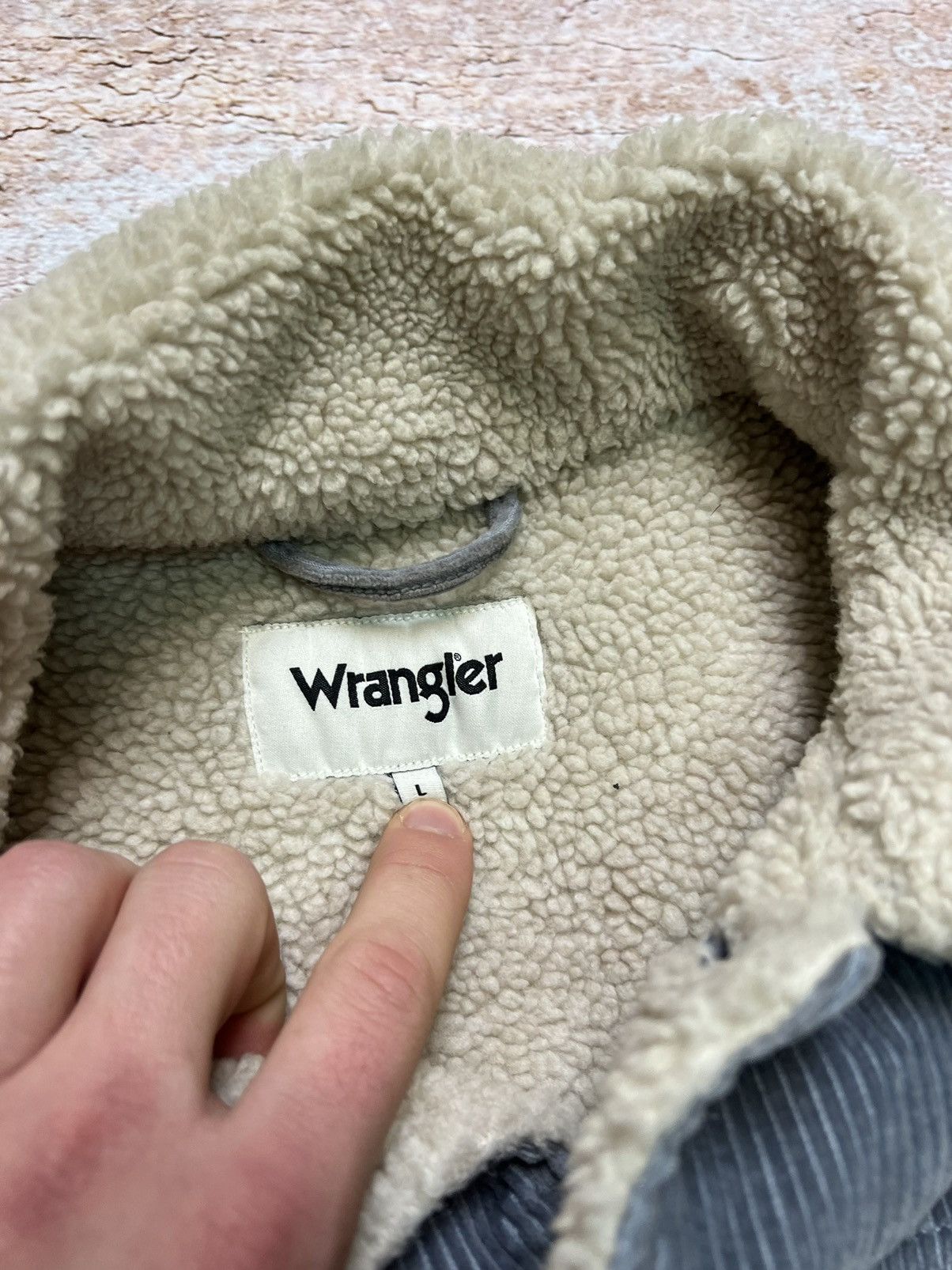 Vintage × Wrangler Wrangler vintage corduroy sherpa jacket Size US L / EU 52-54 / 3 - 4 Thumbnail