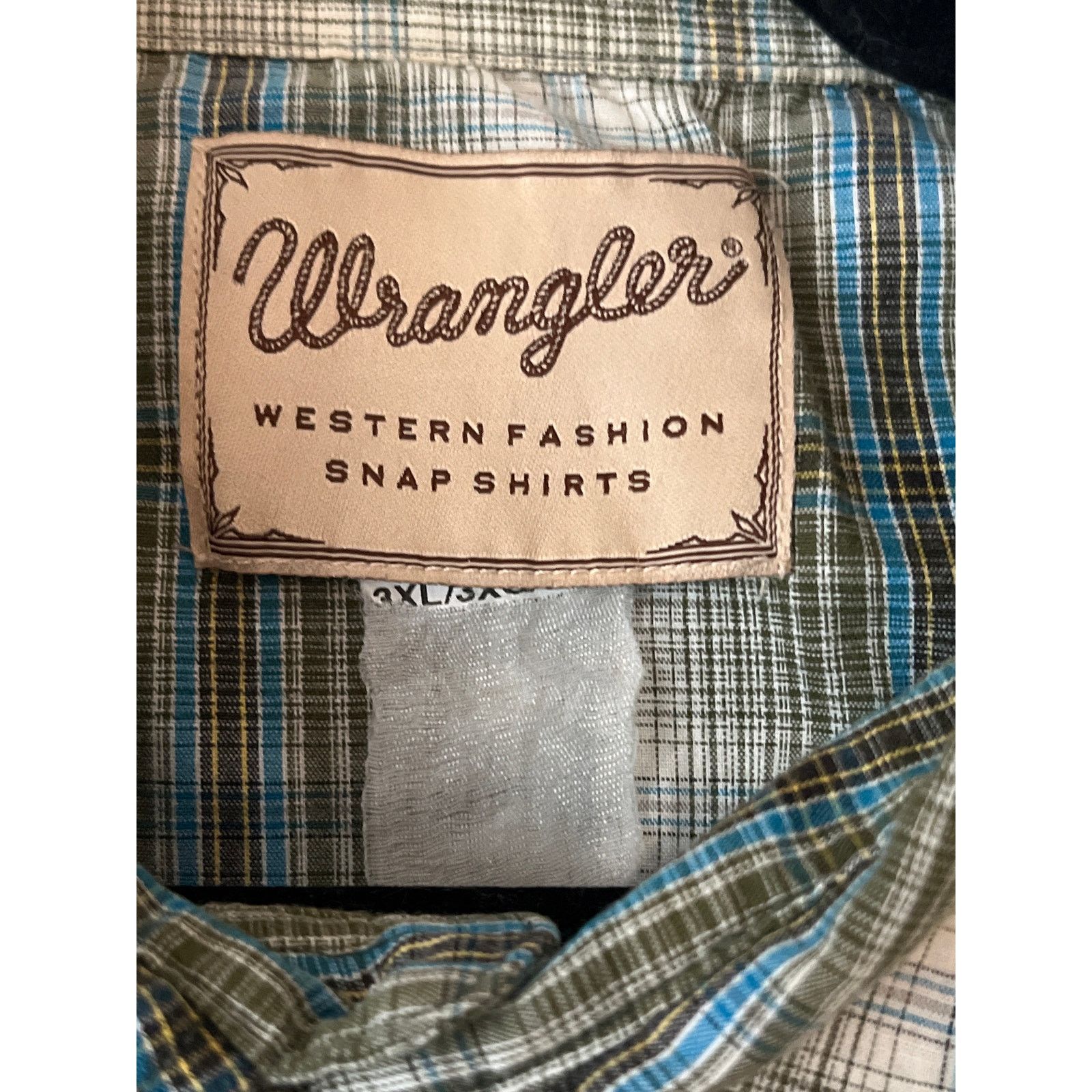 Wrangler Wrangler Men's Big Tall Pearl Snap Western Button down 3X Size US XXL / EU 58 / 5 - 2 Thumbnail