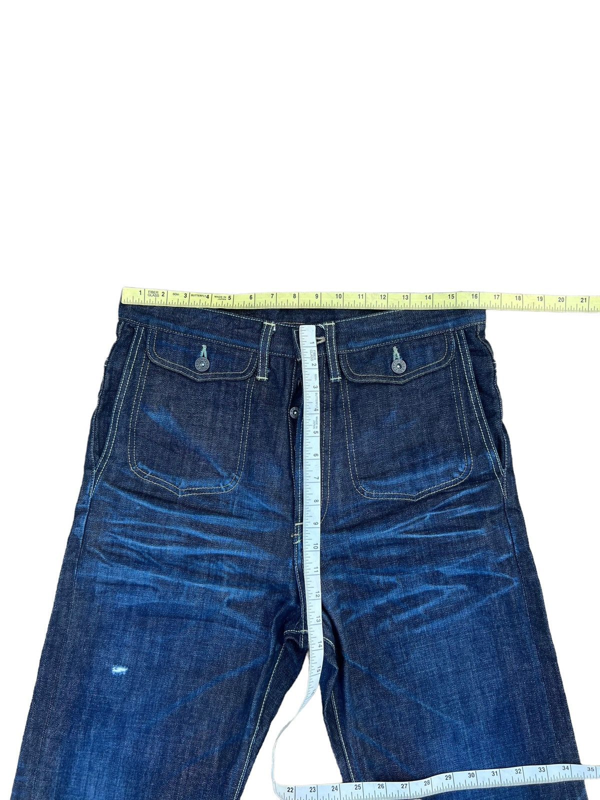 Schlussel GLAMB Tokyo Distressed 6 Pocket Denim Jeans Size US 32 / EU 48 - 3 Thumbnail