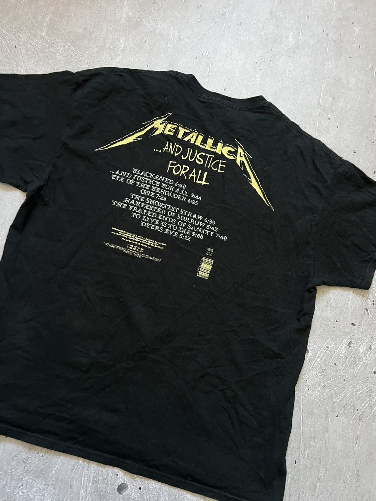 Metallica Metallica Justice For All Tracks T-Shirt XL Size US XL / EU 56 / 4 - 6 Thumbnail