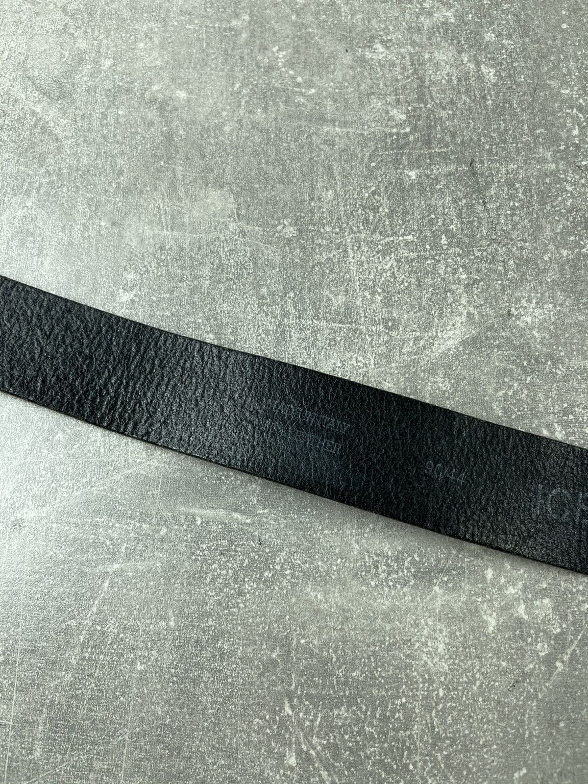 Iceberg Vintage ICE J (Iceberg Jeans) Black Leather Logo Belt Y2K Size ONE SIZE - 6 Thumbnail