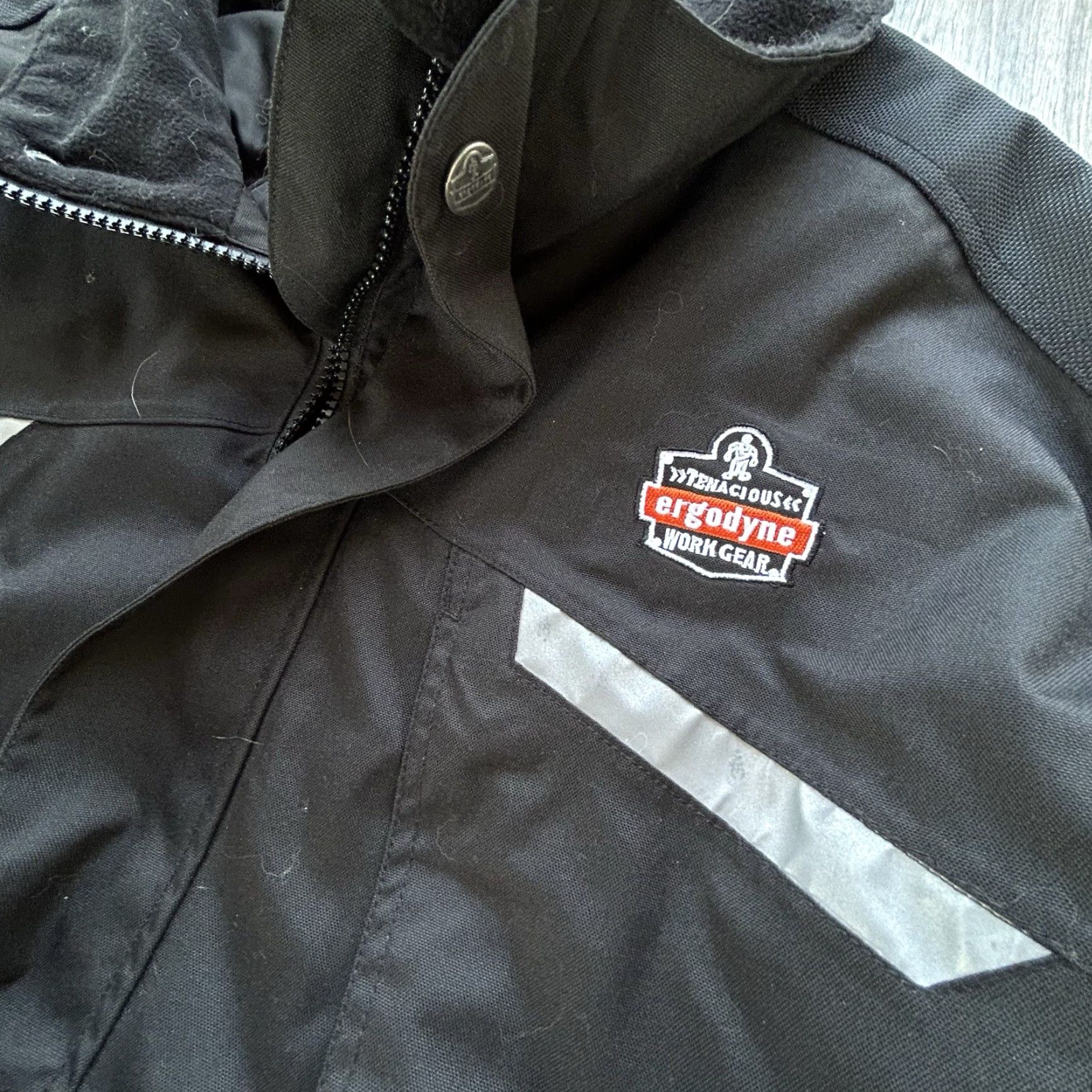 Vintage Ergodyne N-Ferno Jacket XL Unisex Adults Coat Parka Winter Nylon 500D Black Zipper Snap Insulated Thermal Size US XL / EU 56 / 4 - 3 Thumbnail