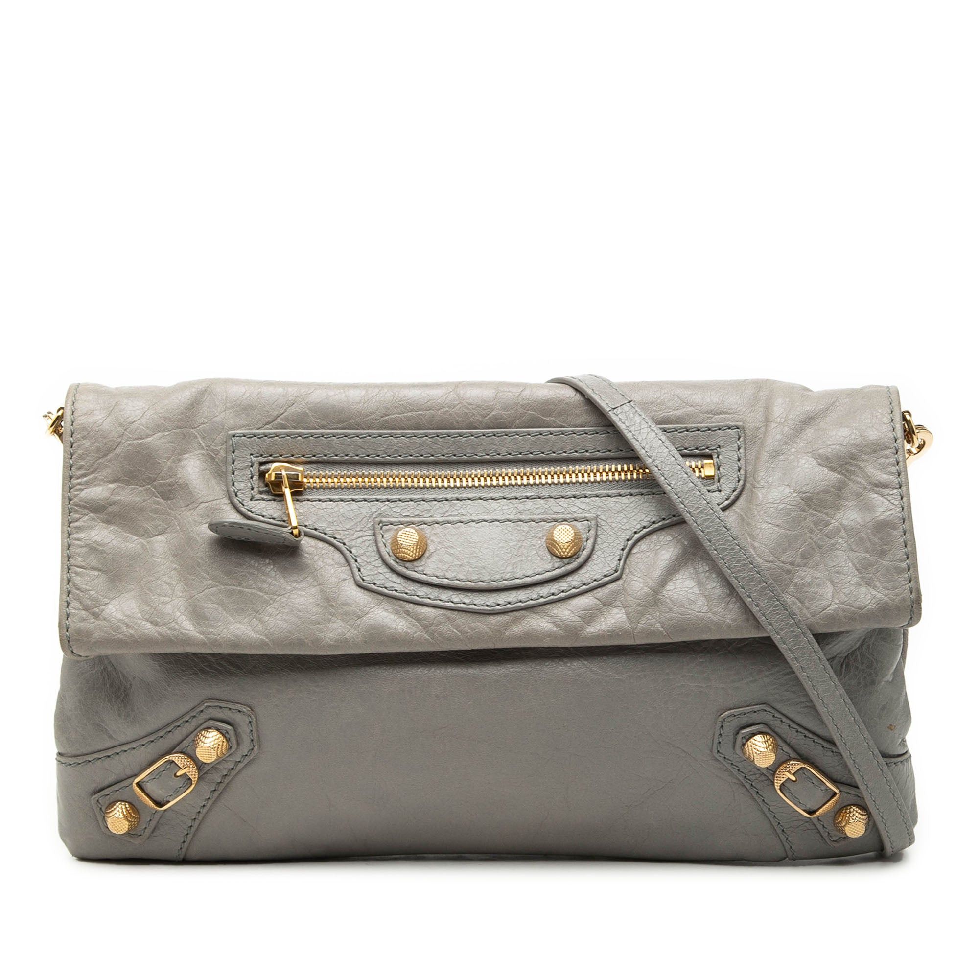 Balenciaga Lambskin Motocross Giant 12 Envelope Clutch With Strap Size ONE SIZE - 1 Thumbnail