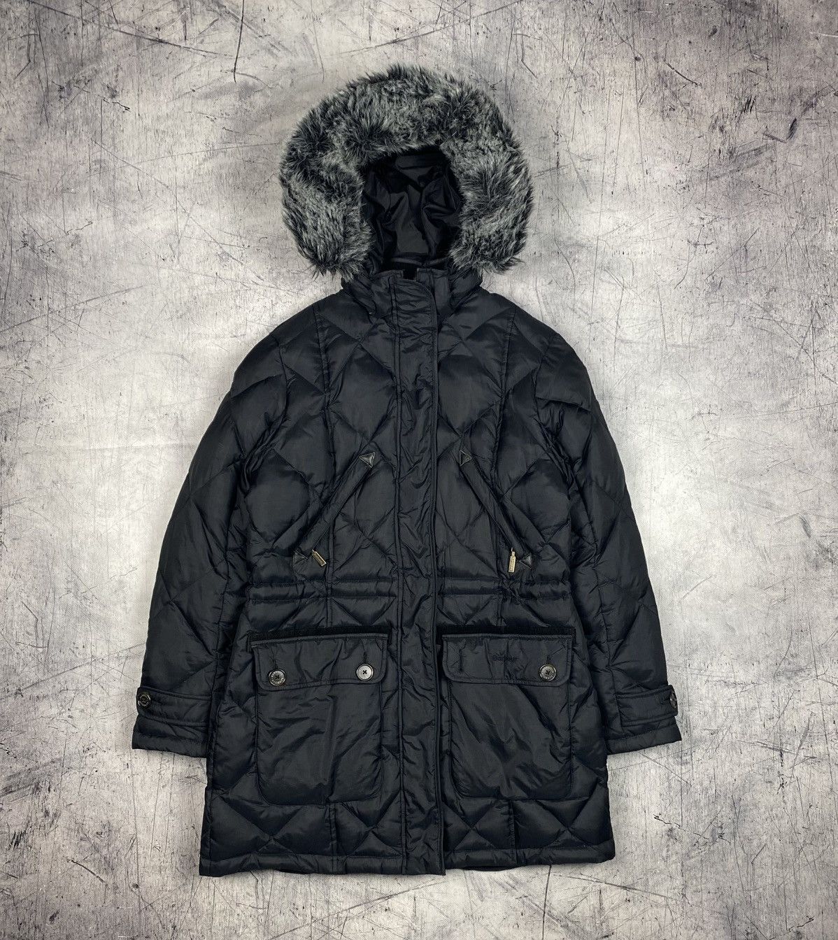 Barbour Barbour Bowfell Down Parka Fur Hood Quilted Coat Women’s M Size M / US 6-8 / IT 42-44 - 2 Thumbnail
