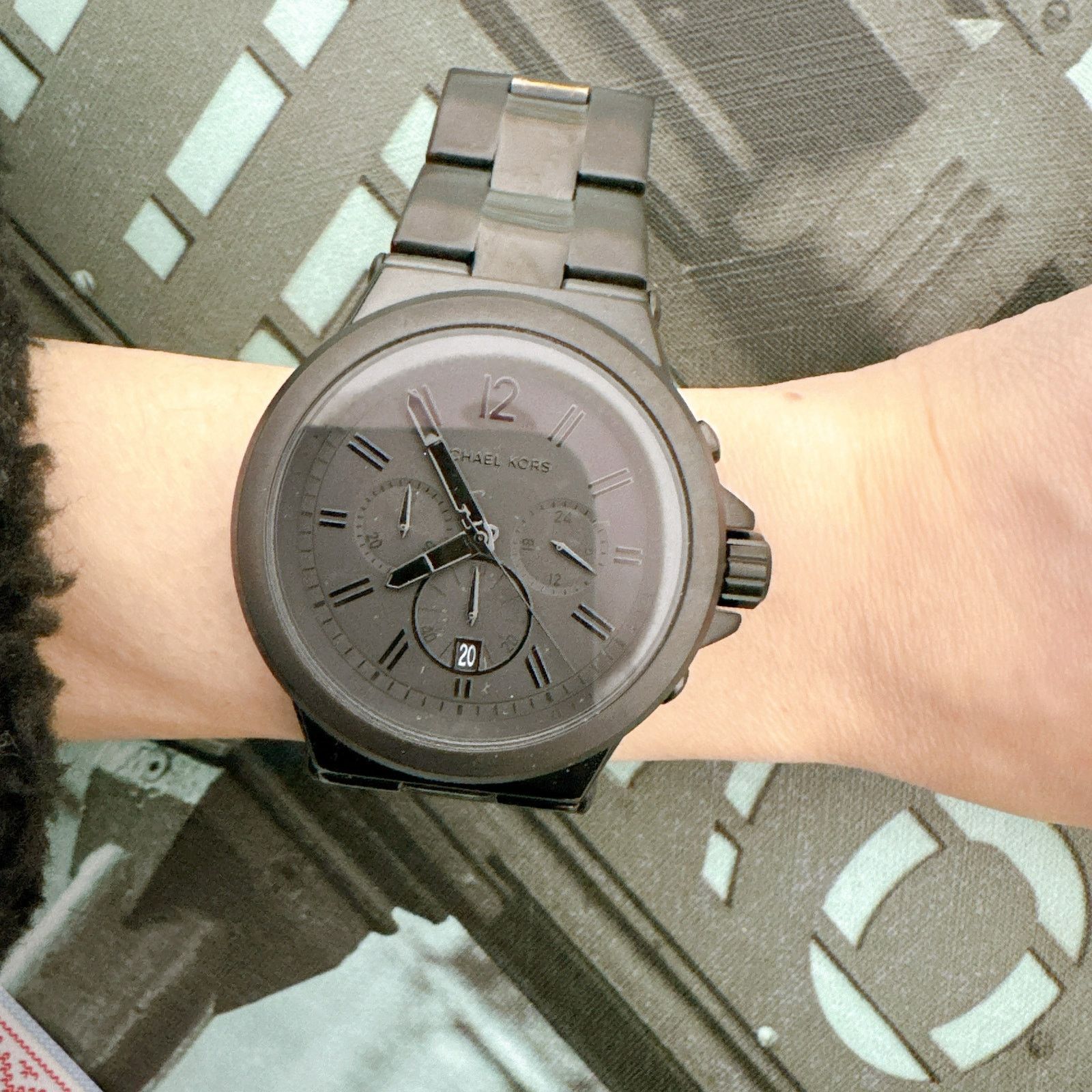 Michael Kors Michael Kors MK8279 Oversized Dylan Black-Tone Watch Size ONE SIZE - 6 Thumbnail