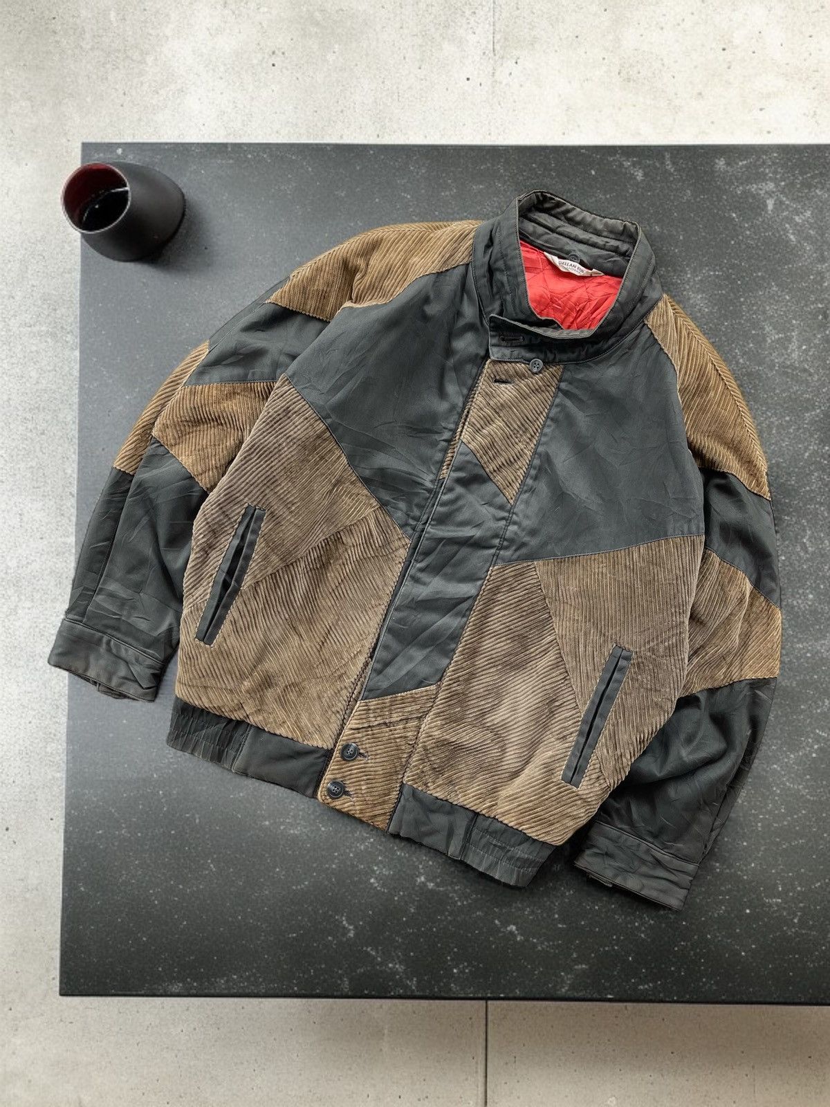Japanese Brand G.Gellan Europe Corduroy Patchwork Jacket Issey miyake style Size US L / EU 52-54 / 3 - 1 Thumbnail