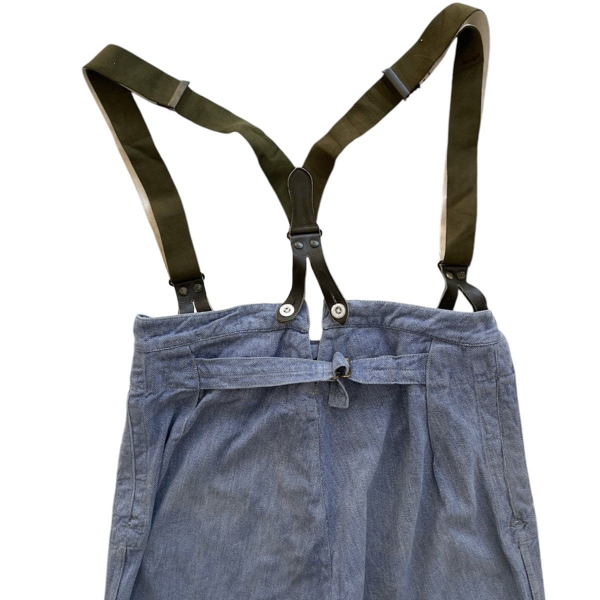 Vintage VINTAGE 1940 WWII SWISS PRISON WORK PANTS Size US 34 / EU 50 - 3 Thumbnail