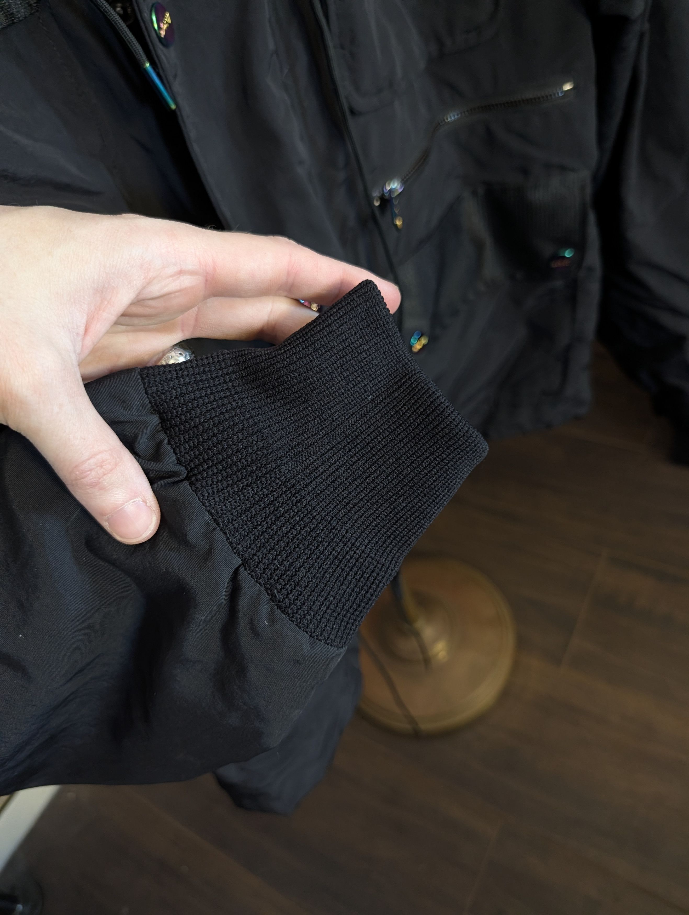 Bossi Sportswear Black Zip-Up Cargo Packable Hood Coat / Jacket Med. Size US M / EU 48-50 / 2 - 8 Thumbnail