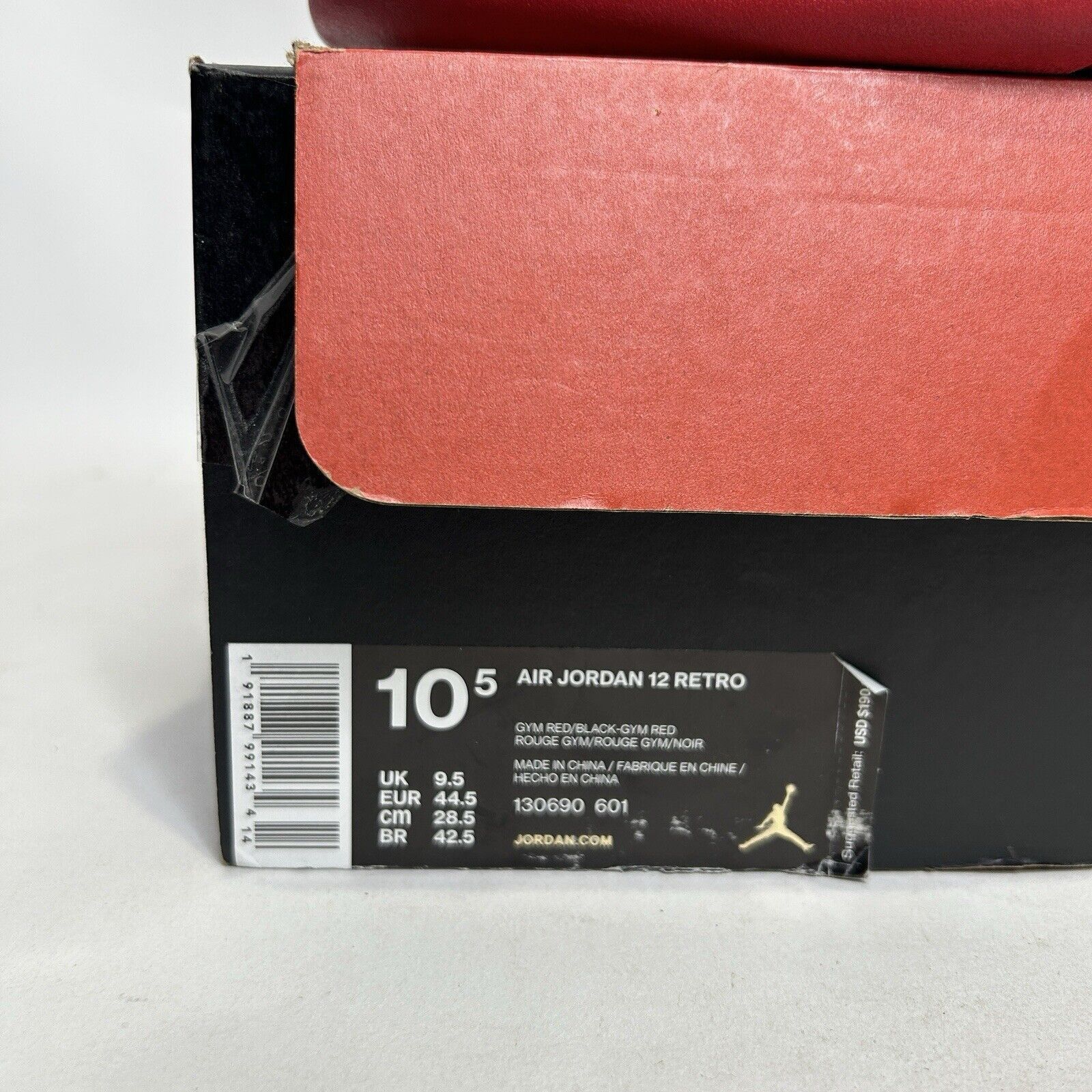Nike Nike Air Jordan 12 Retro OG “Gym Red/Triple Red” Size US 10.5 / EU 43-44 - 8 Thumbnail