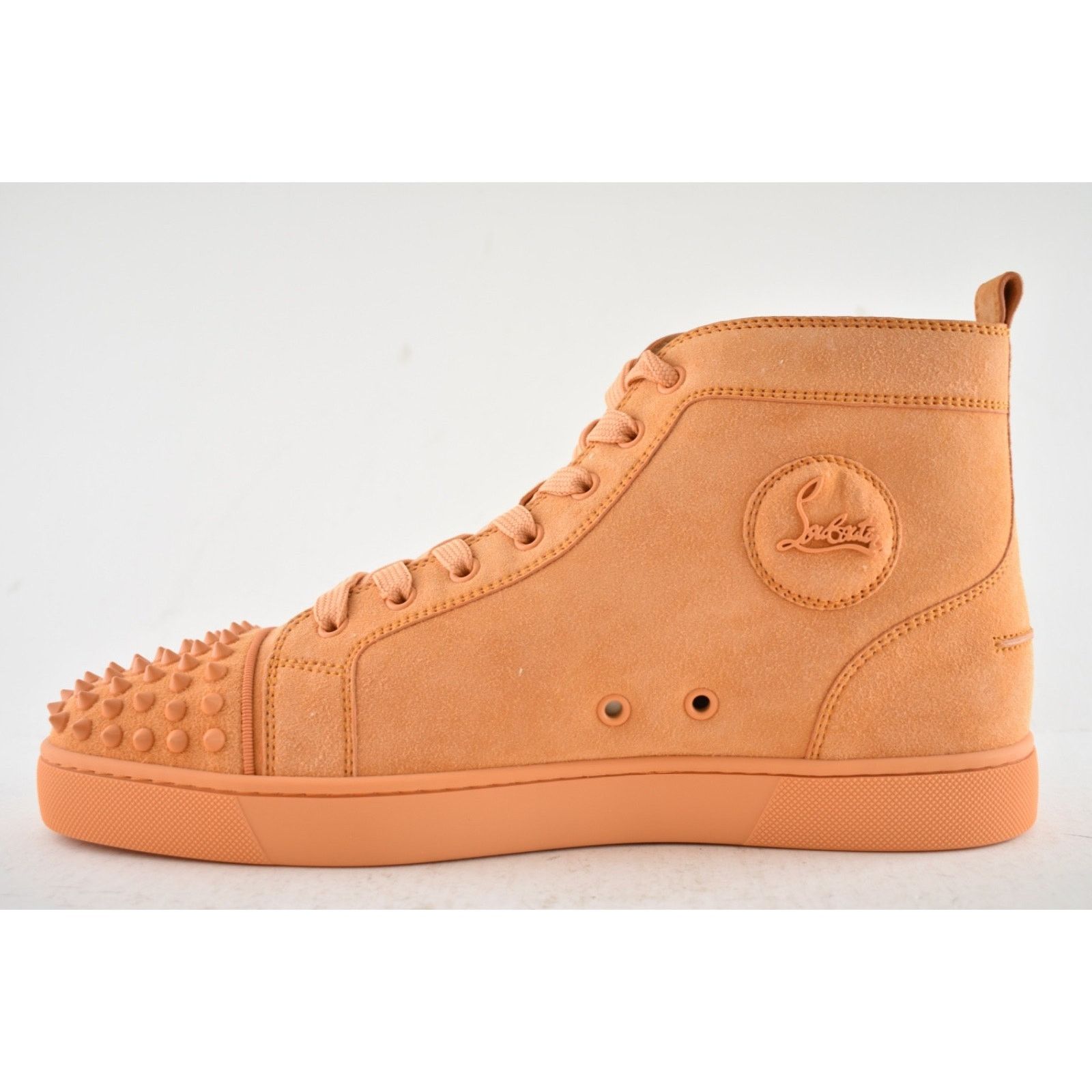 Christian Louboutin Christian Louboutin Lou Spikes Flat Melon Orange Suede High Size US 11 / EU 44 - 10 Thumbnail