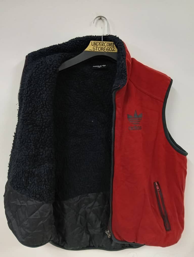 Adidas × Vintage 🔥vintage 90s Adidas Bog Logo Vest Size US XL / EU 56 / 4 - 1 Thumbnail