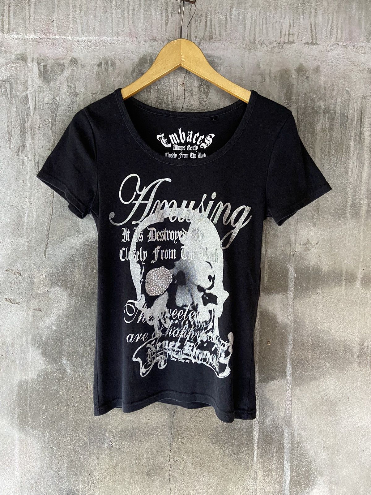 In The Attic IN THE ATTIC KNIT 2 IN 1 EMBARES SKULL TEE Size US M / EU 48-50 / 2 - 13 Thumbnail