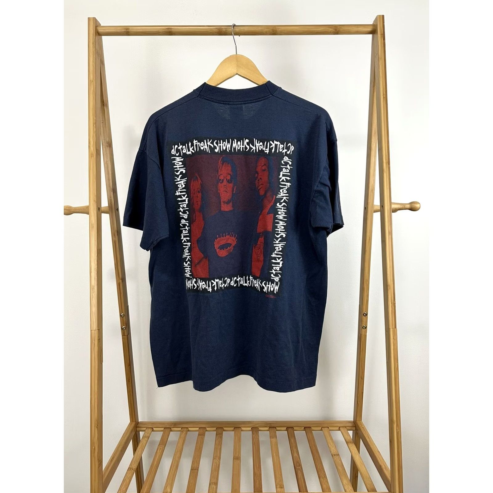 Fruit Of The Loom VTG Jesus Freak DC Talk 1996 Tour Concert Single Stitch T-Shirt XL Men Blue Band Rock Christian Rap Shirt Mens XL Size US XL / EU 56 / 4 - 2 Thumbnail
