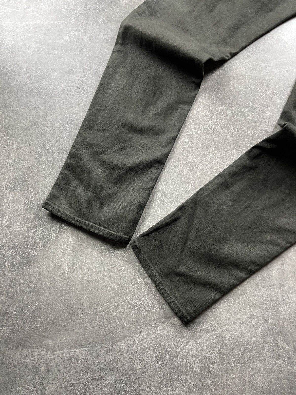 G-Star G-Star RAW 3301 Wax Biker Slim Jeans 2000s Dark Olive Green Size US 30 / EU 46 - 4 Thumbnail