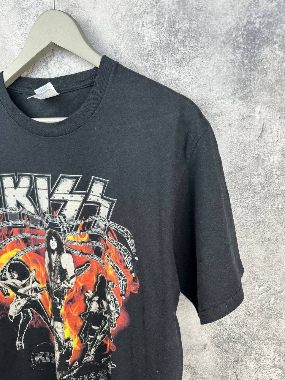 KISS KISS Band Tee Black Port & Company Cotton Rock Tour T-Shirt Size US L / EU 52-54 / 3 - 5 Thumbnail