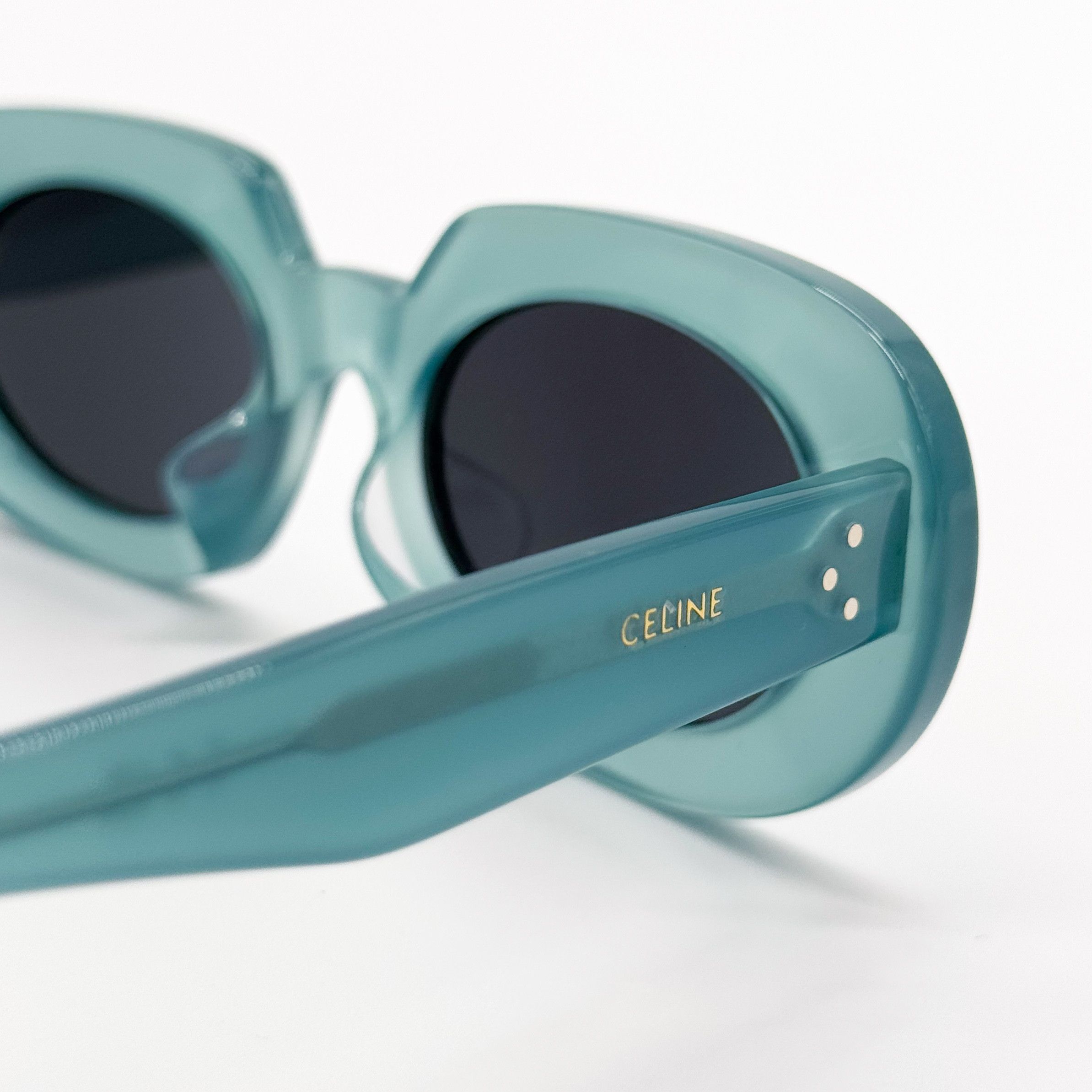 Celine NEW CELINE CL40276U 93N SHINY LIGHT GREEN WOMEN SUNGLASSES Size ONE SIZE - 5 Thumbnail