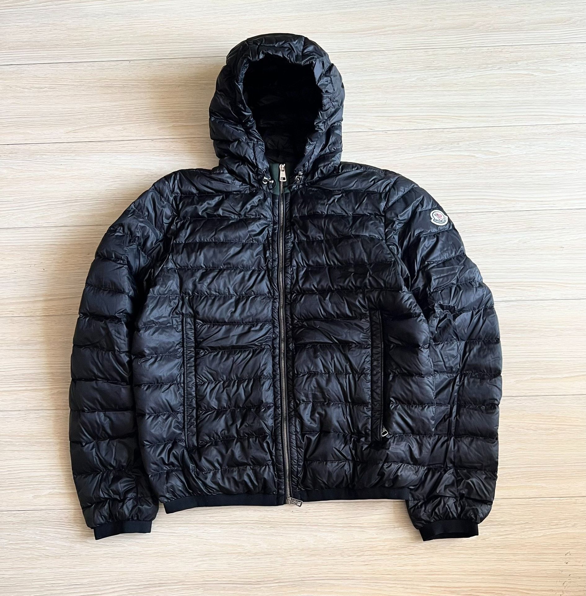 Moncler Moncler Hooded Ribbed Thin Down Jacket Size US L / EU 52-54 / 3 - 1 Thumbnail