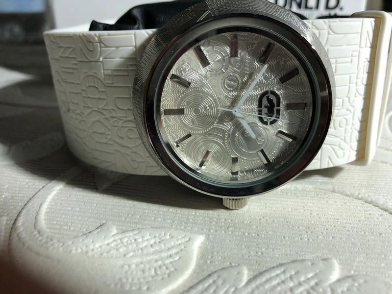 Designer Unltd Marc Ecko Unisex Quartz Watch and White Silicon Size ONE SIZE - 5 Thumbnail
