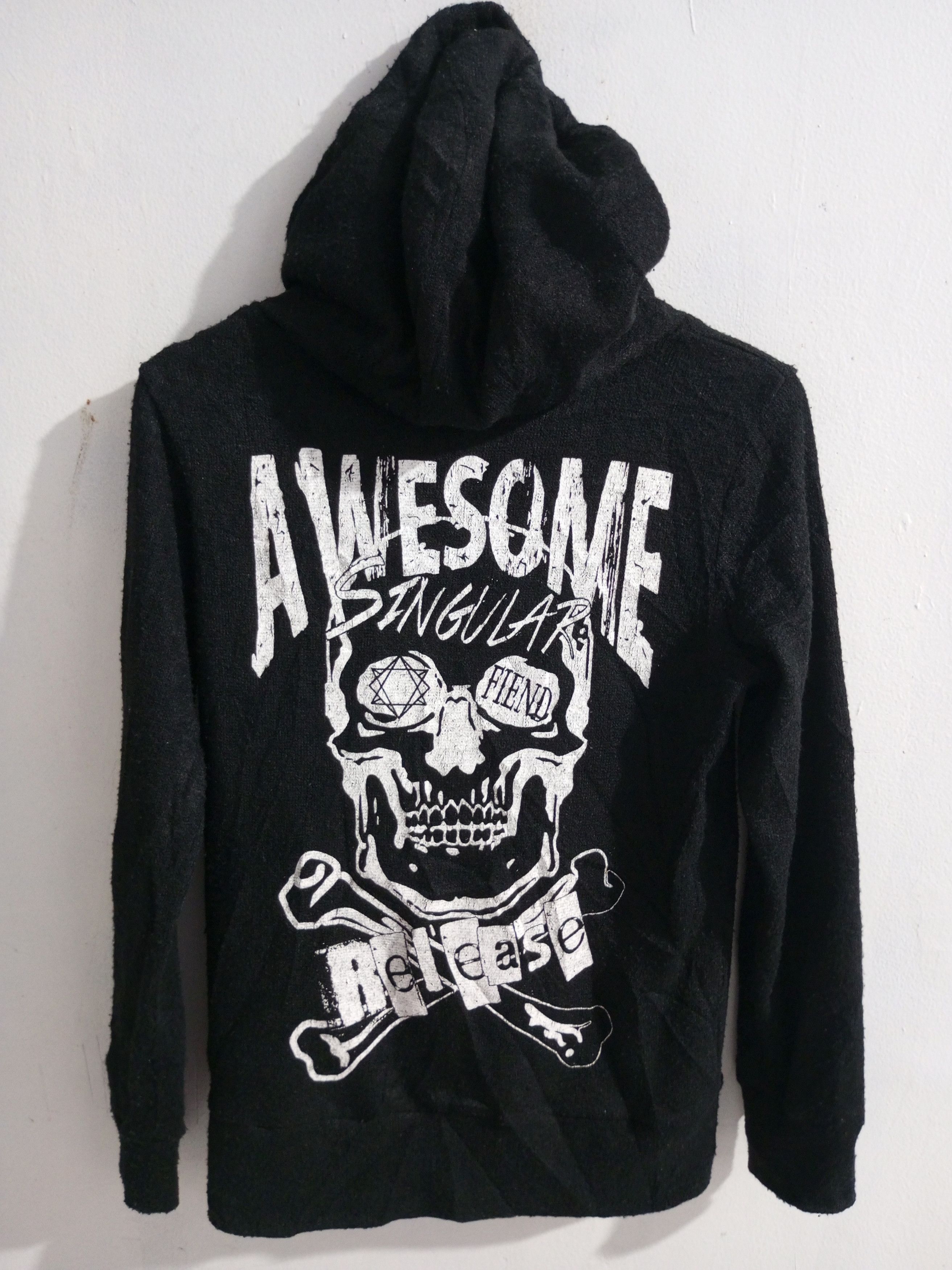 Japanese Brand Vintage Ghost of Harlem skull hoodie Size US M / EU 48-50 / 2 - 2 Thumbnail