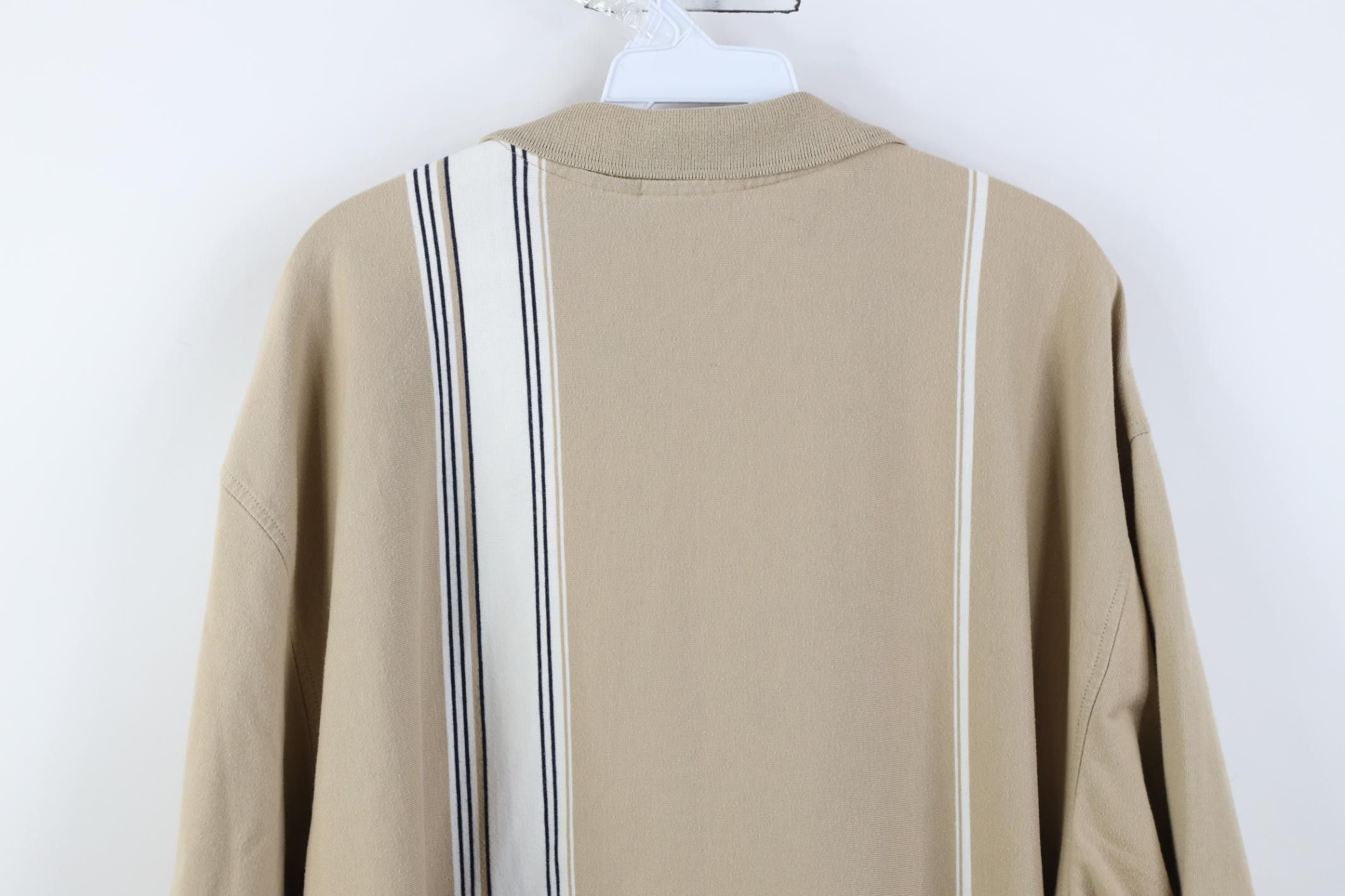 Vintage Vintage 90s Streetwear Striped Knit Collared Golf Polo Shirt Size US XXL / EU 58 / 5 - 12 Thumbnail
