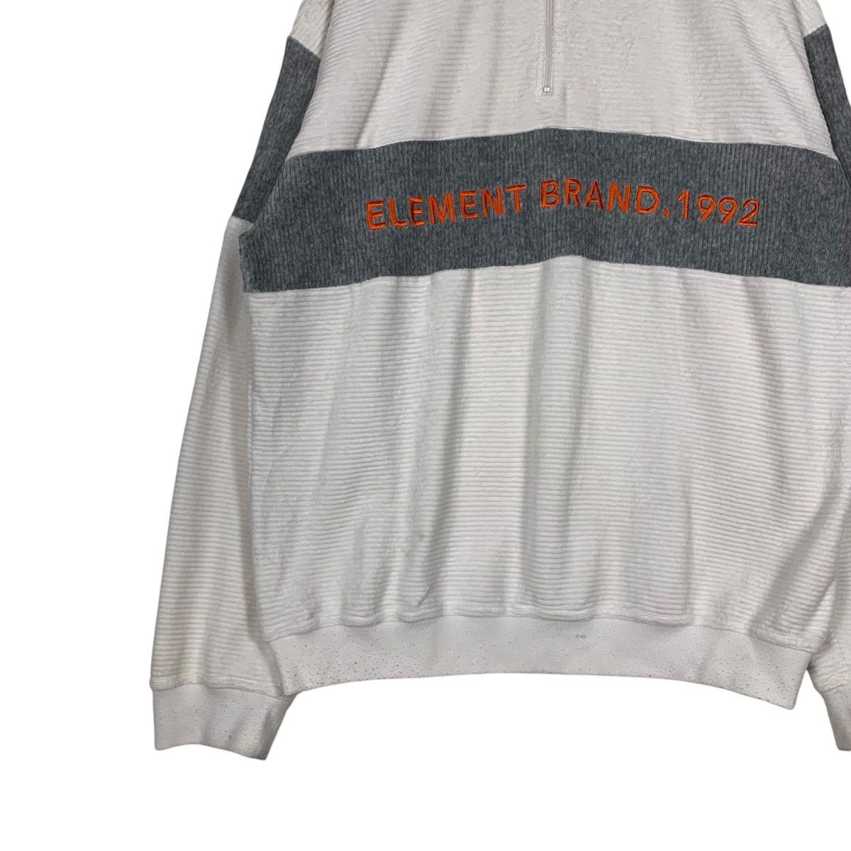 Element ELEMENT Embroidery Big Logo Half Zip Sweatshirt #1300-C58 Size US XL / EU 56 / 4 - 3 Thumbnail