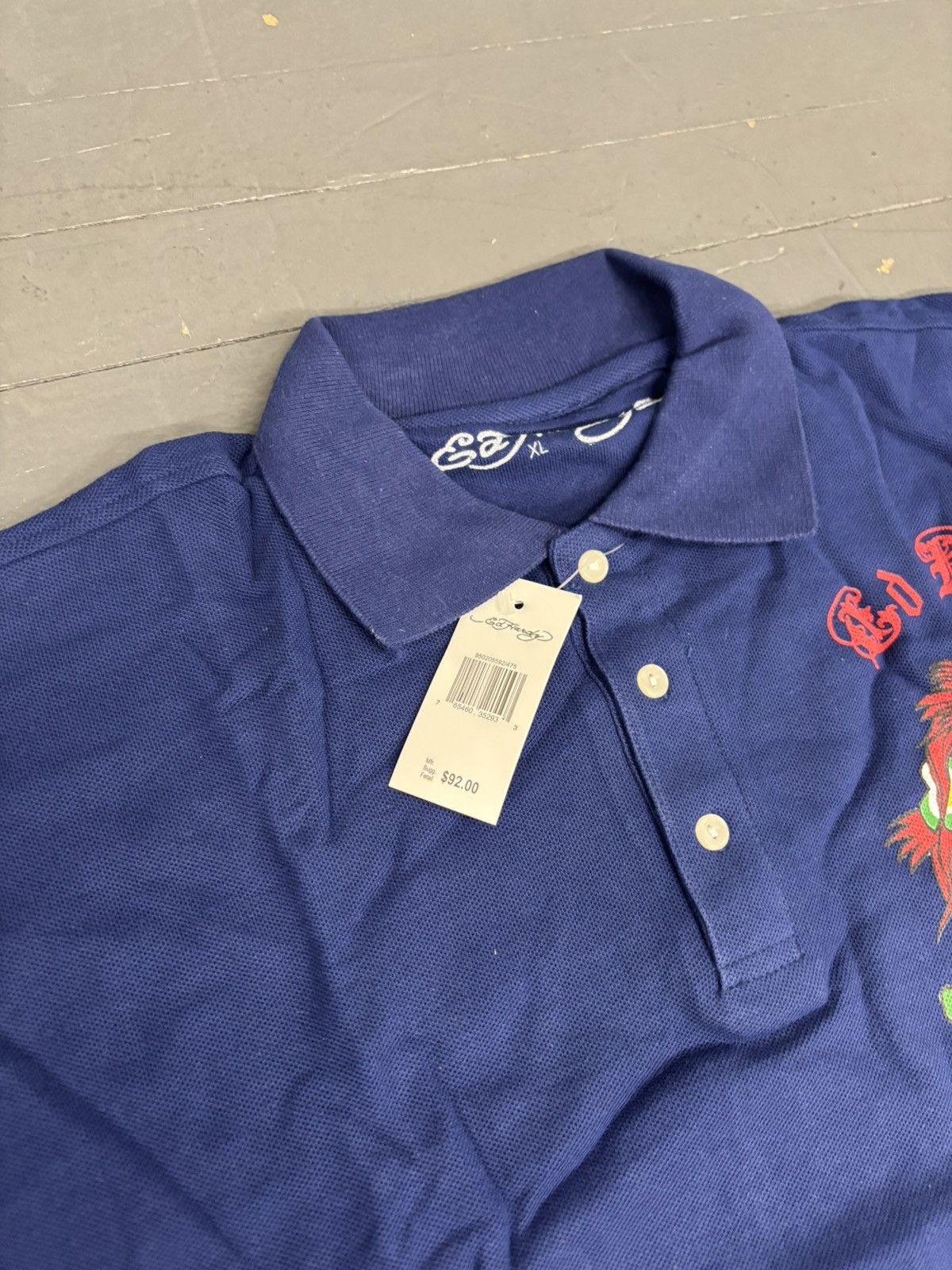 Affliction × Christian Audigier × Ed Hardy Y2K Ed Hardy Polo Longsleeve shirt Size US XL / EU 56 / 4 - 5 Thumbnail