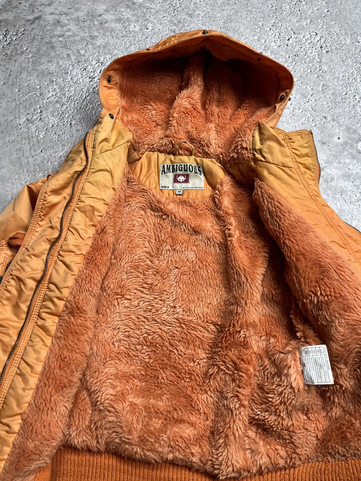 Other Women’s Cropped Bomber Jacket Faux Fur Lined Orange Size M Size M / US 6-8 / IT 42-44 - 14 Thumbnail