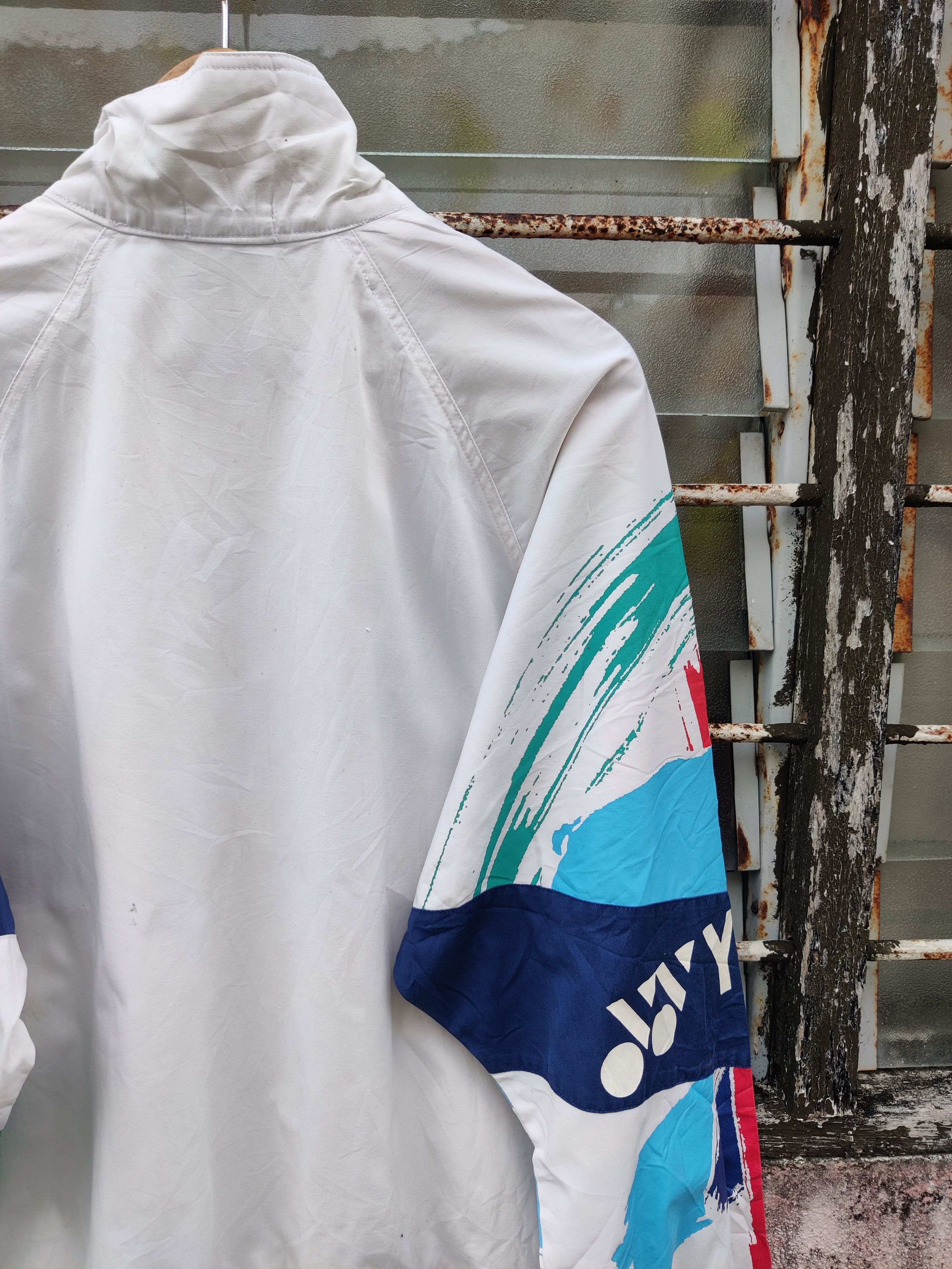 Japanese Brand Vintage Yonex Multi Colour Spell out Japan Made Jacket Size US L / EU 52-54 / 3 - 7 Thumbnail