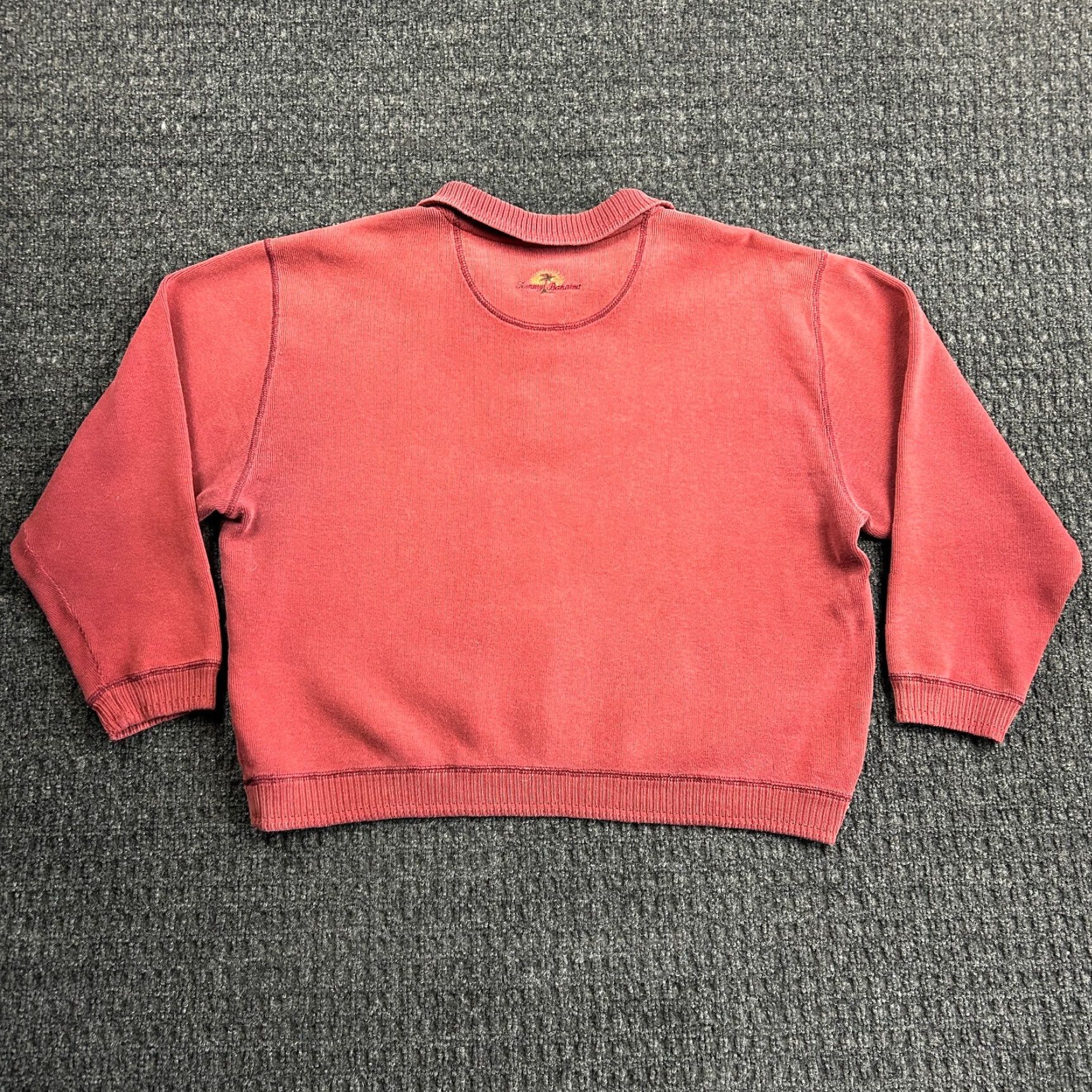Tommy Bahama VINTAGE Tommy Bahama Sweatshirt 1/4 Zip Pullover XS Women Red Beach Casual Shirt Knit Size XS / US 0-2 / IT 36-38 - 6 Thumbnail