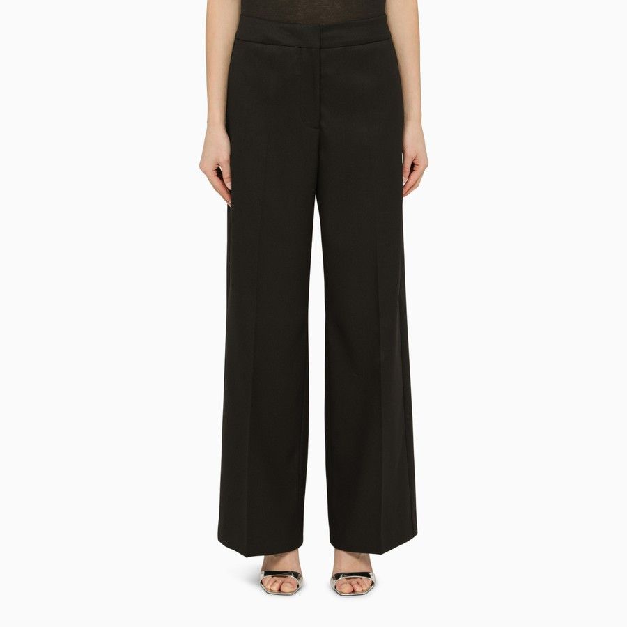 Calvin Klein o1d2blof0824 Wide-Leg Trousers in Black Size 25" / US 0 / IT 36 - 1 Thumbnail