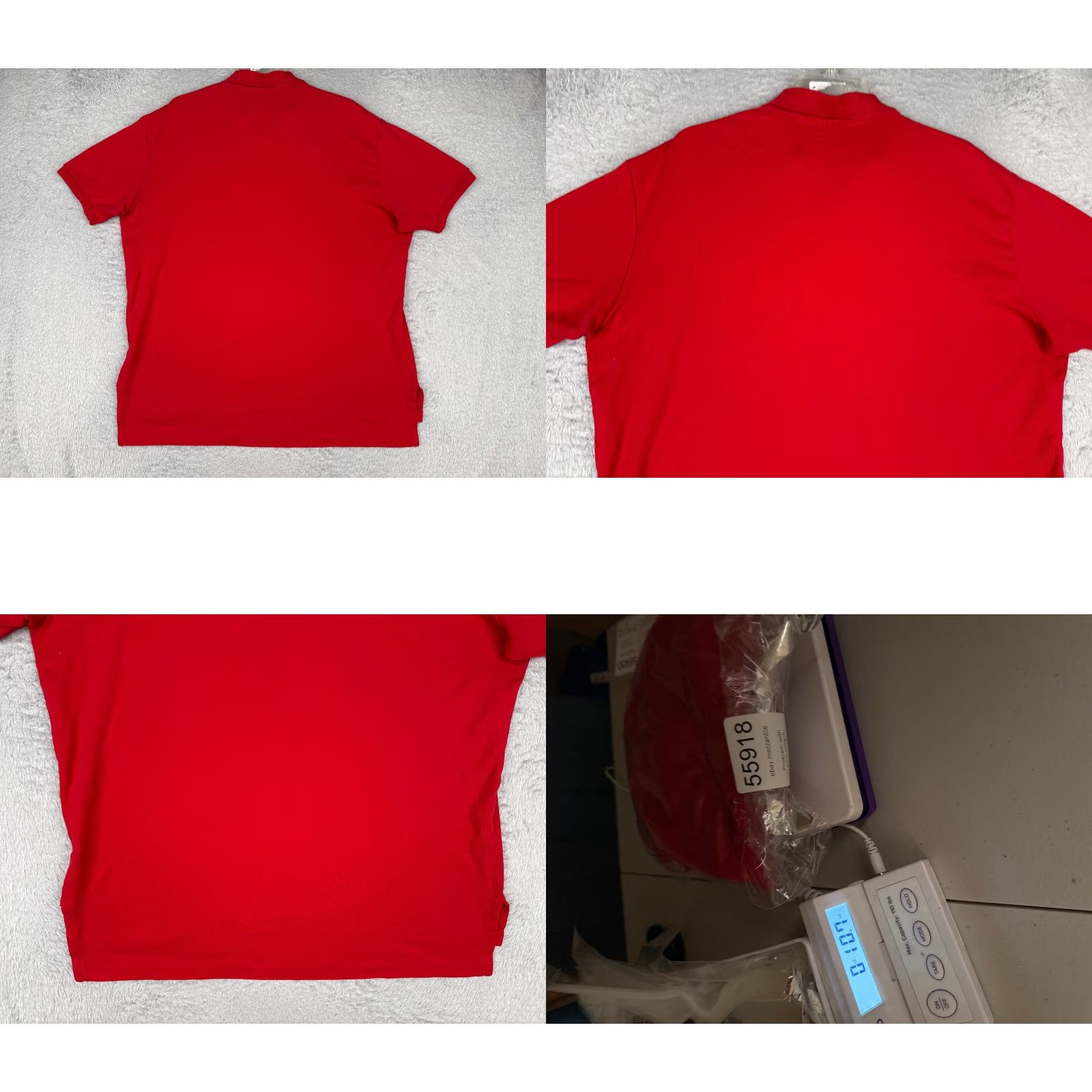 Ralph Lauren VINTAGE Ralph Lauren Polo Shirt Adult Large Red 100% Cotton Short Sleeve Golf Size US L / EU 52-54 / 3 - 9 Thumbnail