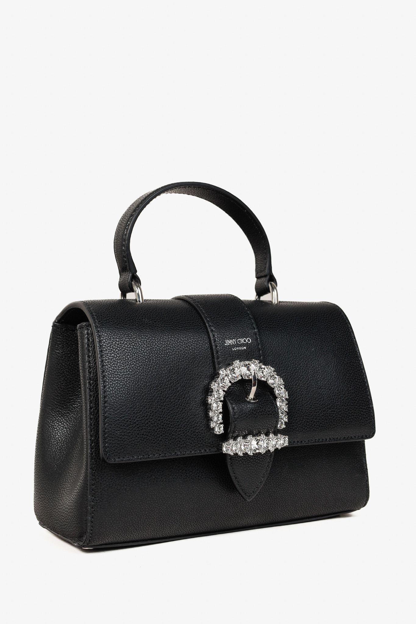 Jimmy Choo Jimmy Choo Cheri Soft Grainy Leather Crystal-Buckle Bag Size ONE SIZE - 2 Thumbnail