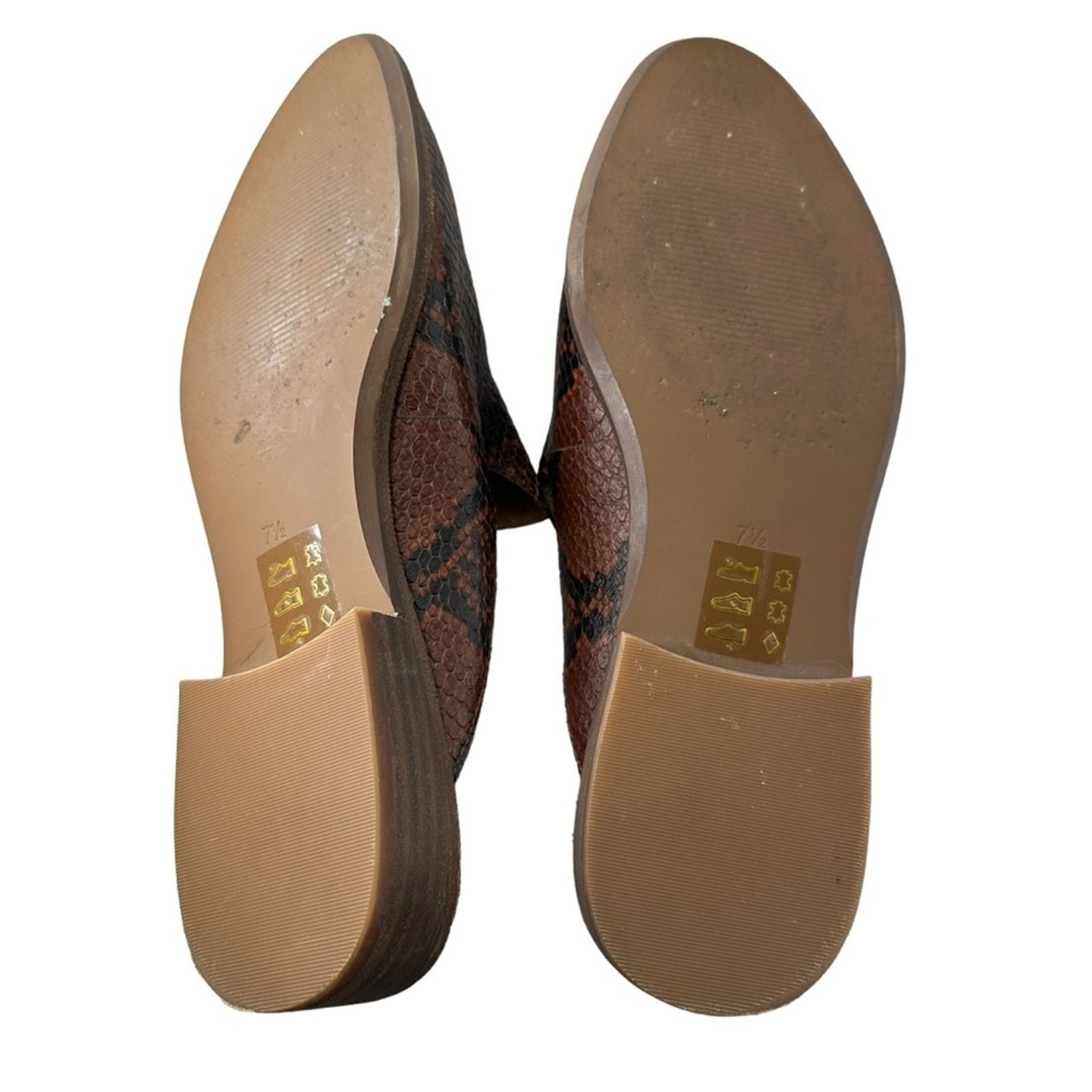 Madewell Madewell The Frances Loafer Mule in Snake Embossed Size US 7.5 / IT 37.5 - 8 Thumbnail