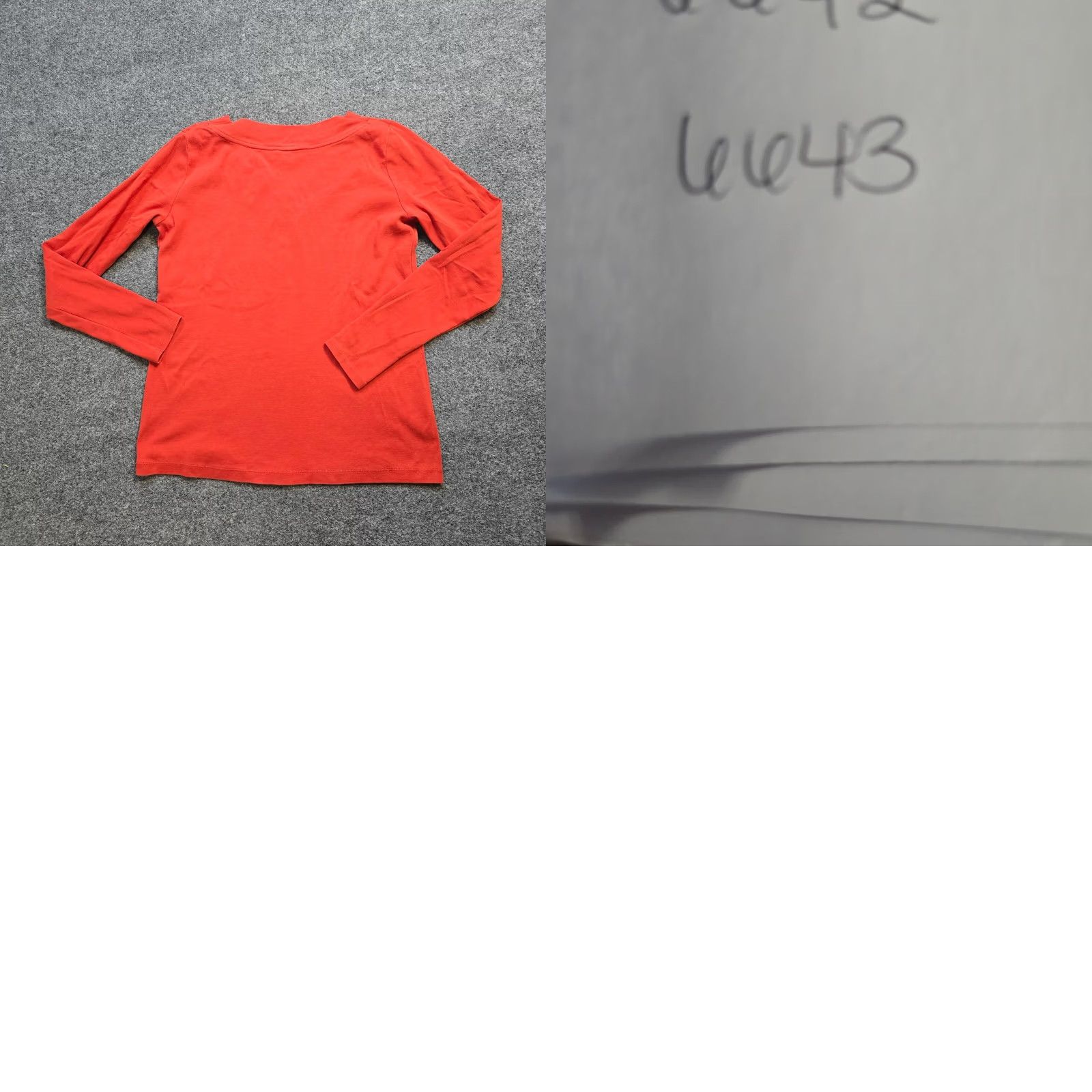 J. Jill J Jill Top Women M Orange Pima Crossover V Neck Stretch Basic Casual Capsul Shirt Vintage No Size M / US 6-8 / IT 42-44 - 8 Thumbnail