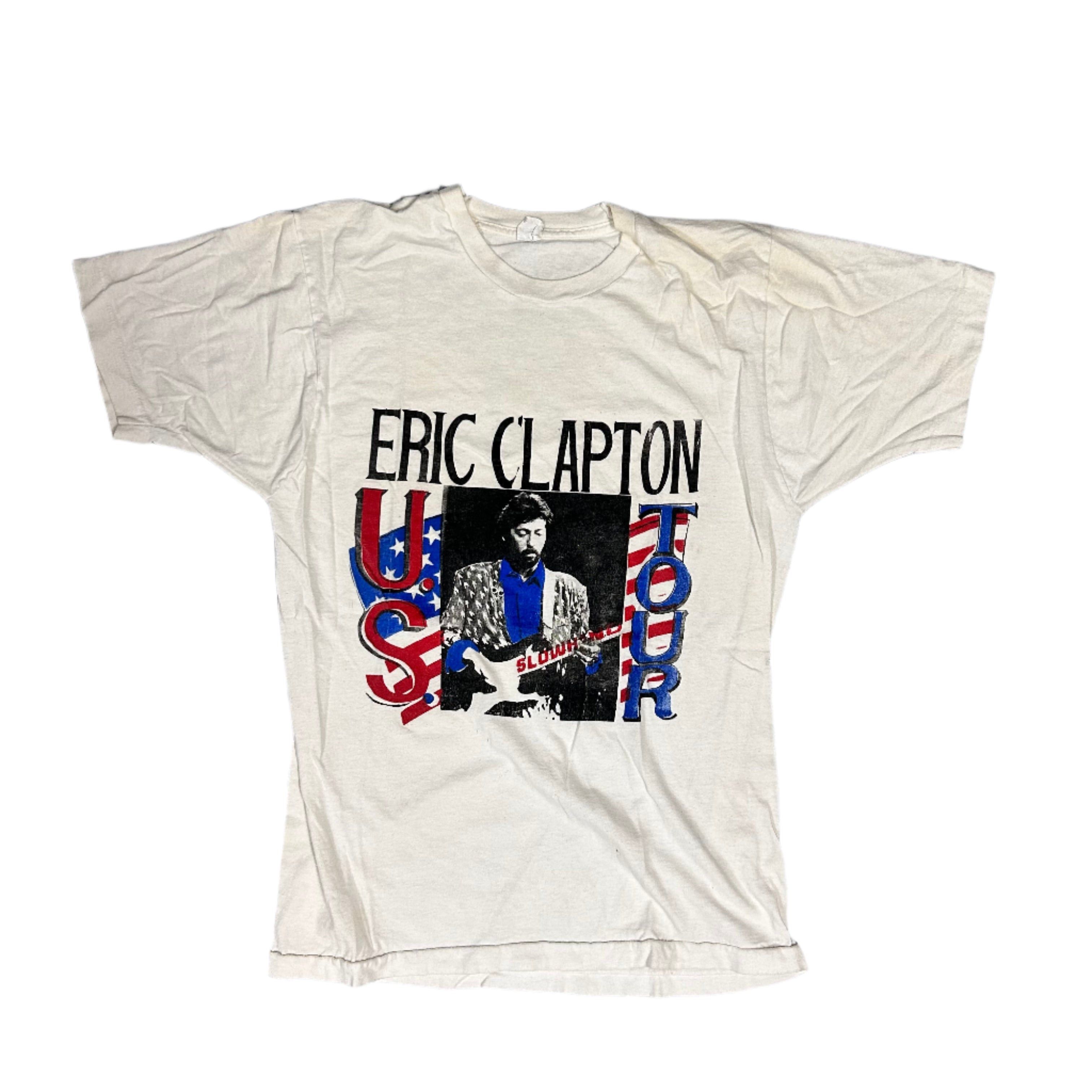 Other Vintage 80s Eric Clapton "Slowhand" Bootleg Tour Band T-Shirt Size US XS / EU 42 / 0 - 1 Thumbnail