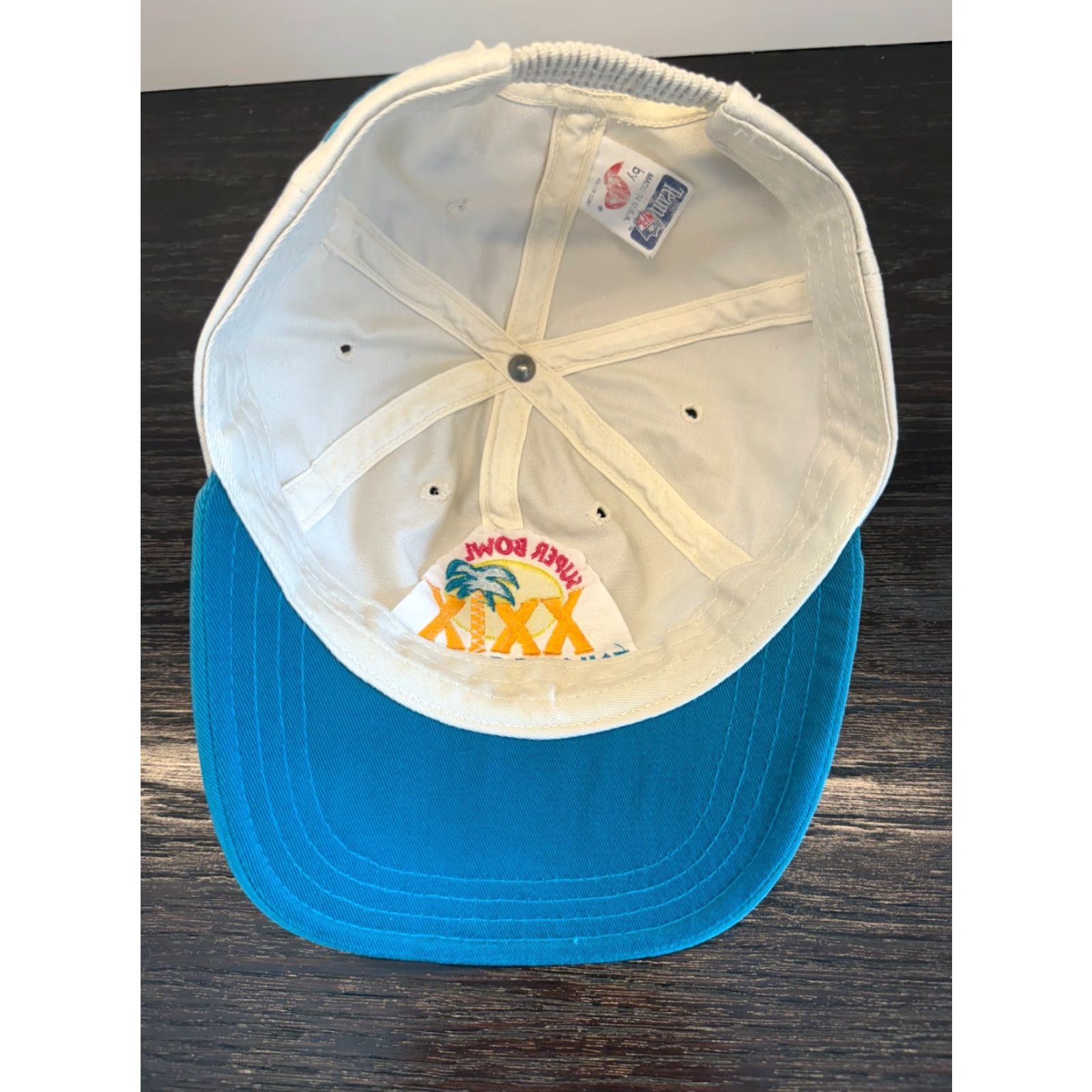 Vintage VINTAGE Ajo Cap CO Men's White Twill Hat - SUPER BOWL XXIX 1995 Tailgate Party - One Size - Adjustable - 90s Sports" Size ONE SIZE - 6 Thumbnail