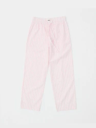 Tekla o1mle0525 Unisex Poplin Pyjamas Pants Hatty Stripes in Pink Size 30" / US 8 / IT 44 - 1 Thumbnail