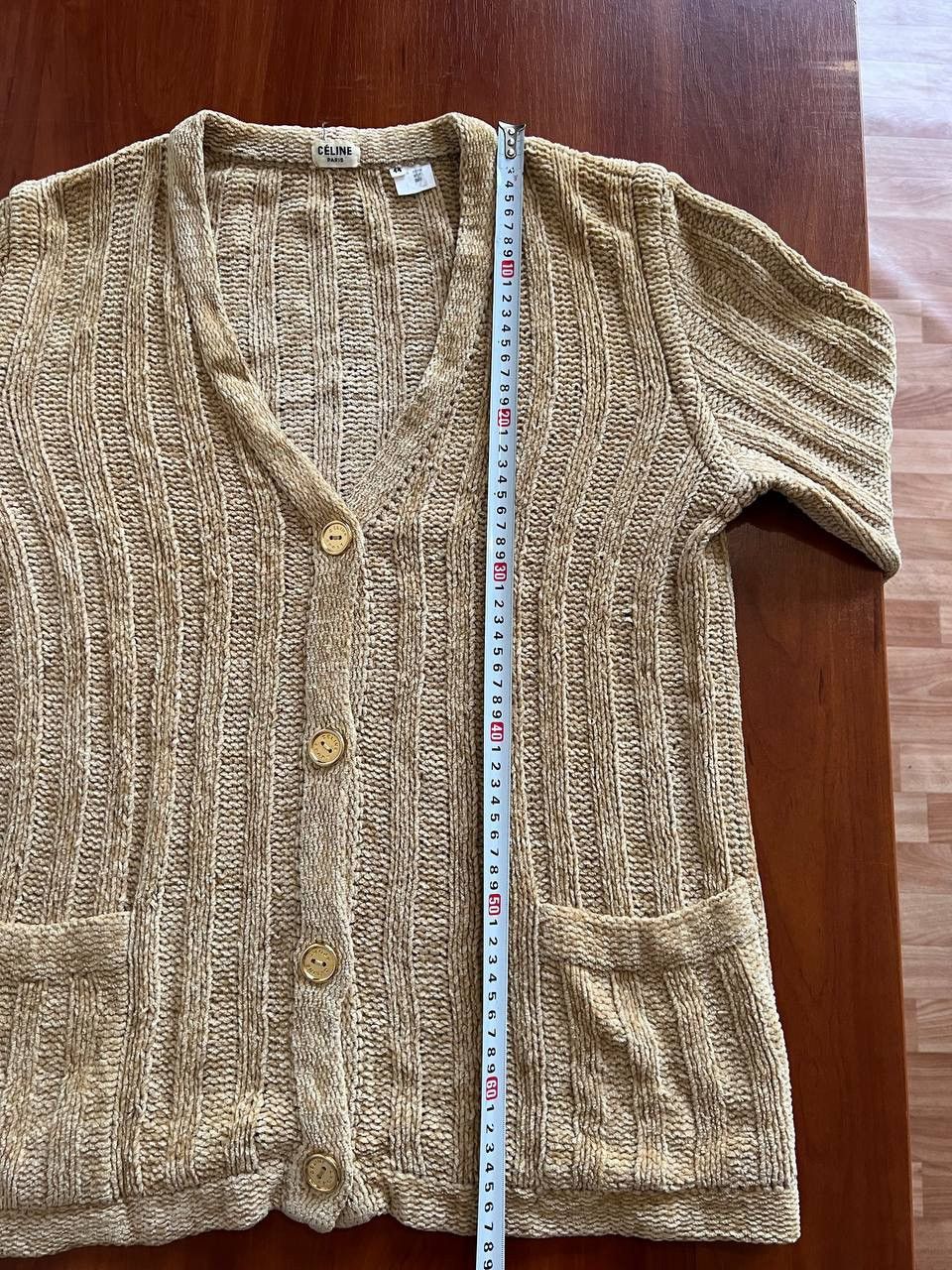 Celine VINTAGE CELINE PARIS BUTTON WOMEN CLASSIC KNIT CARDIGAN Sz44 Size M / US 6-8 / IT 42-44 - 21 Thumbnail