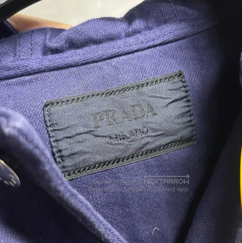 Prada Prada Blue Denim Hooded Jacket. Size US XS / EU 42 / 0 - 3 Thumbnail