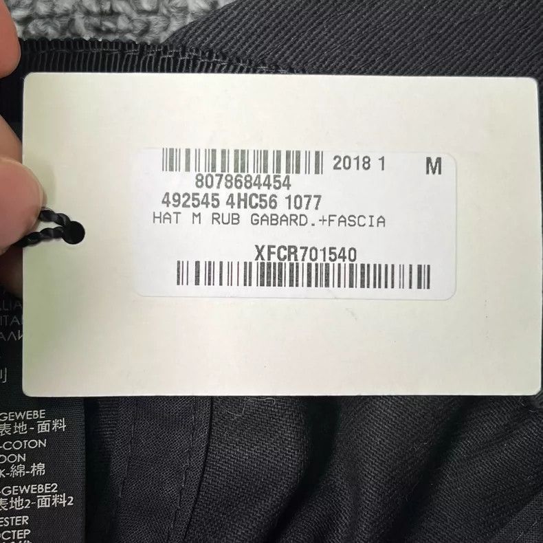 Gucci Gucci Black Towel Cap with Logo-2505 Size ONE SIZE - 6 Thumbnail