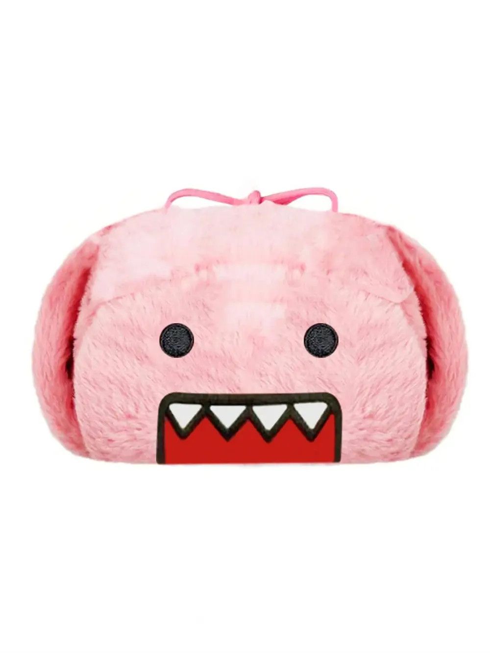 Japanese Brand Y2K Cartoon Anime Pink Domo Kun Ushanka Winter Warm Hat Size ONE SIZE - 2 Thumbnail