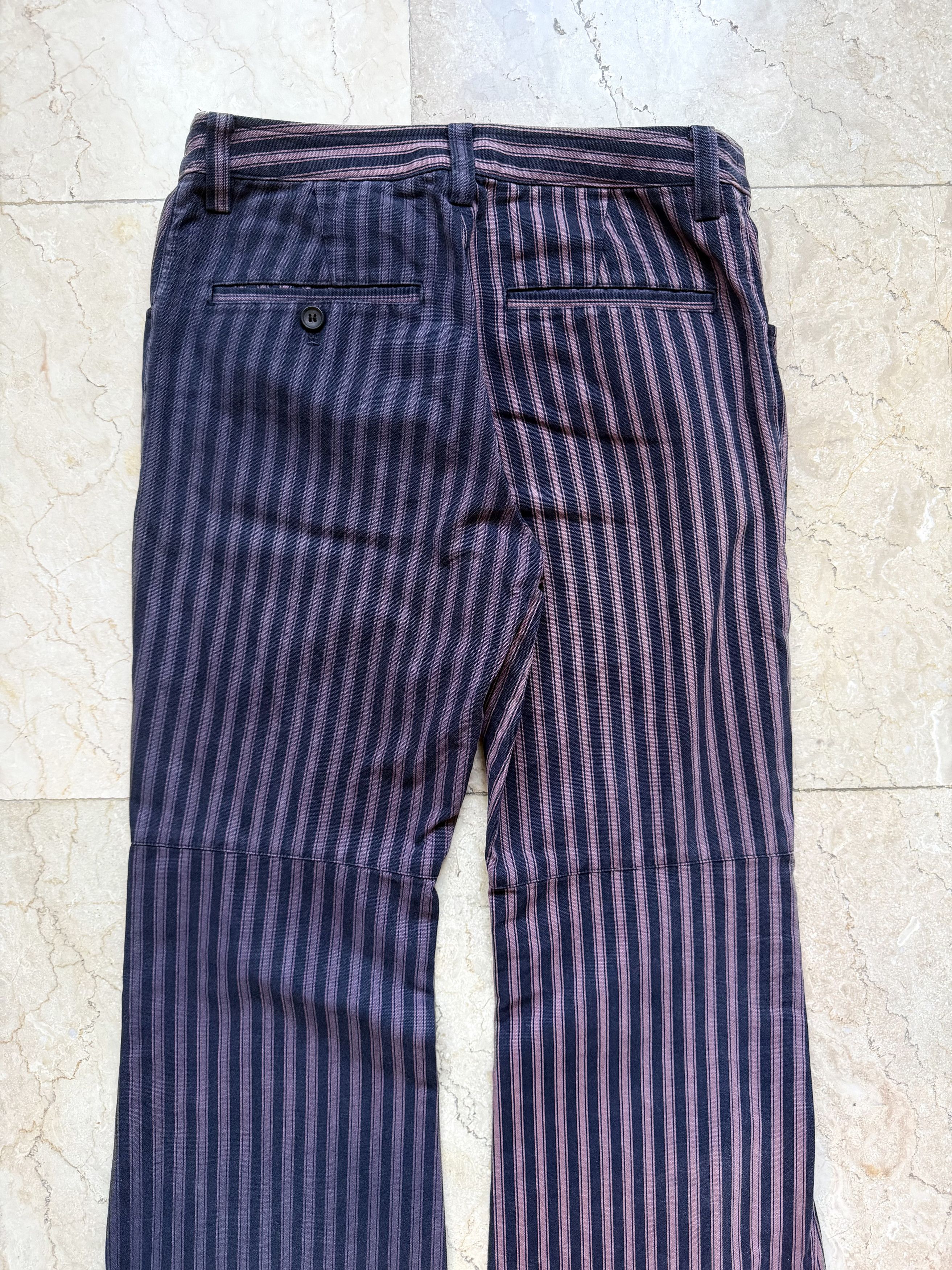 Issey Miyake Issey Miyake Striped Trousers Two Tone Panel Pants Japan Size 29" - 4 Thumbnail
