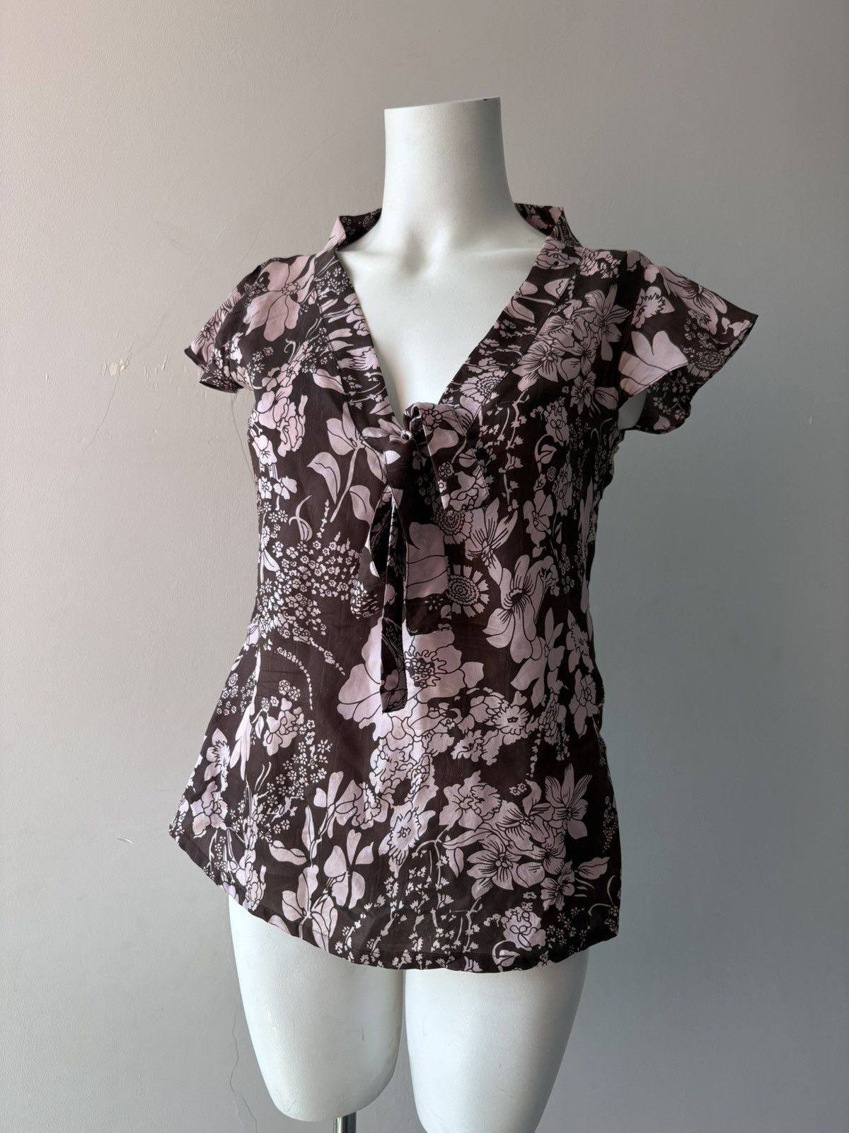 Vintage Silk blouse Size M / US 6-8 / IT 42-44 - 4 Thumbnail