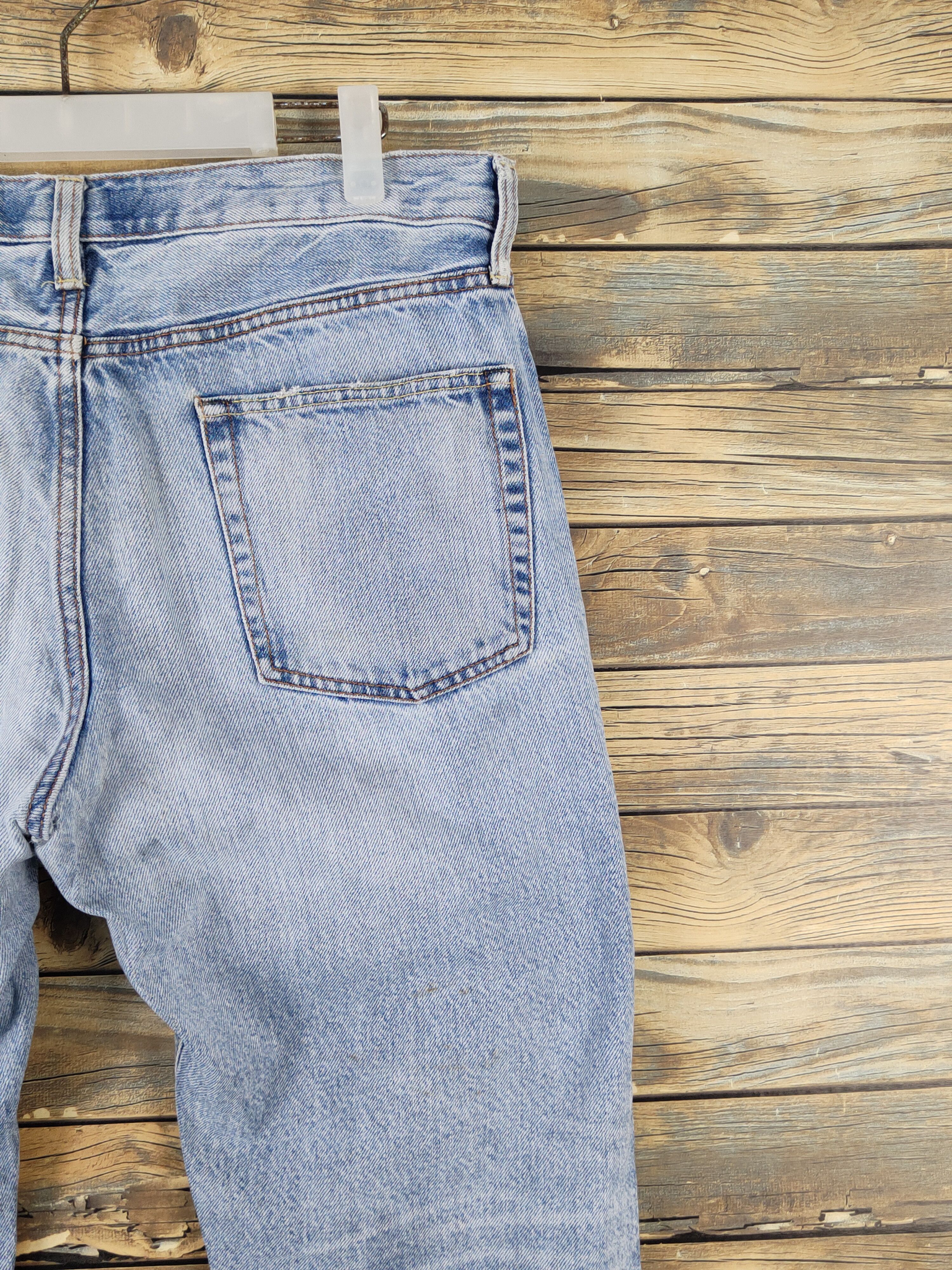 GU GU Light Blue Distressed Ripped denim Jeans #W1598 Size US 32 / EU 48 - 11 Thumbnail